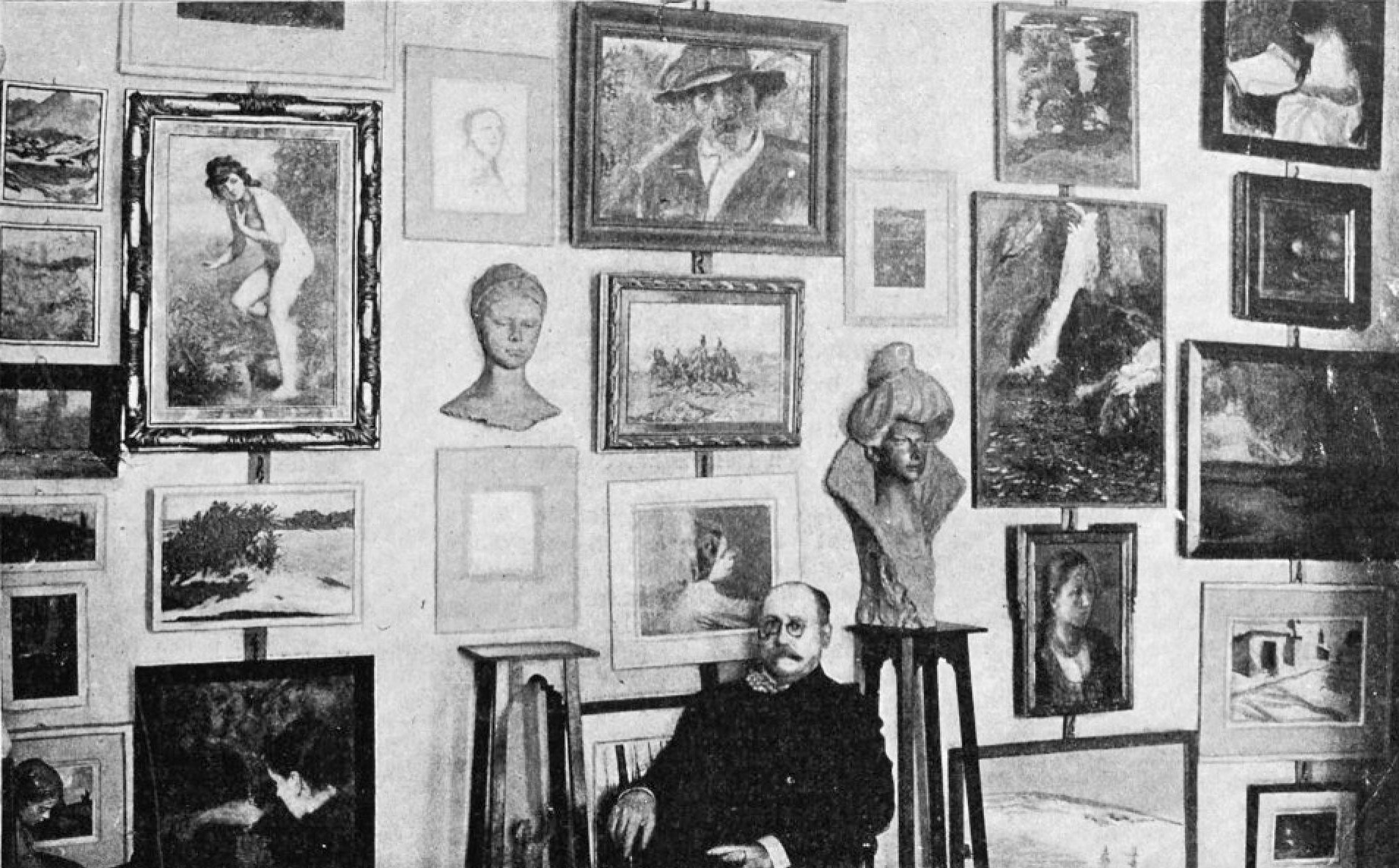 Zygmunt Sarnecki w Salonie "Ars" w 1906 roku, źródło: "Świat" 1906, nr 41