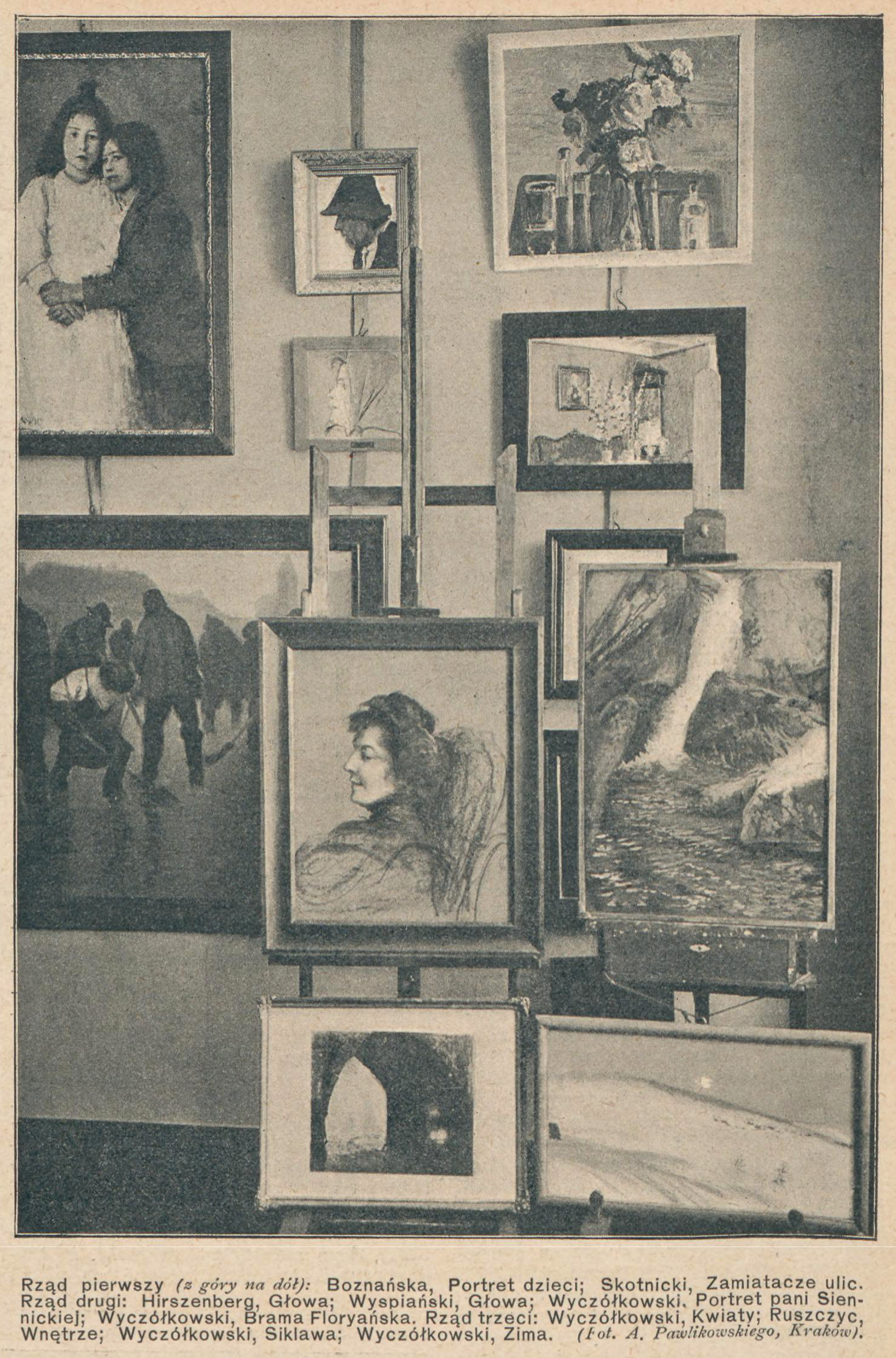 Wnętrze Salonu "Ars" w 1907 roku, źródło: "Świat" 1907, nr 38