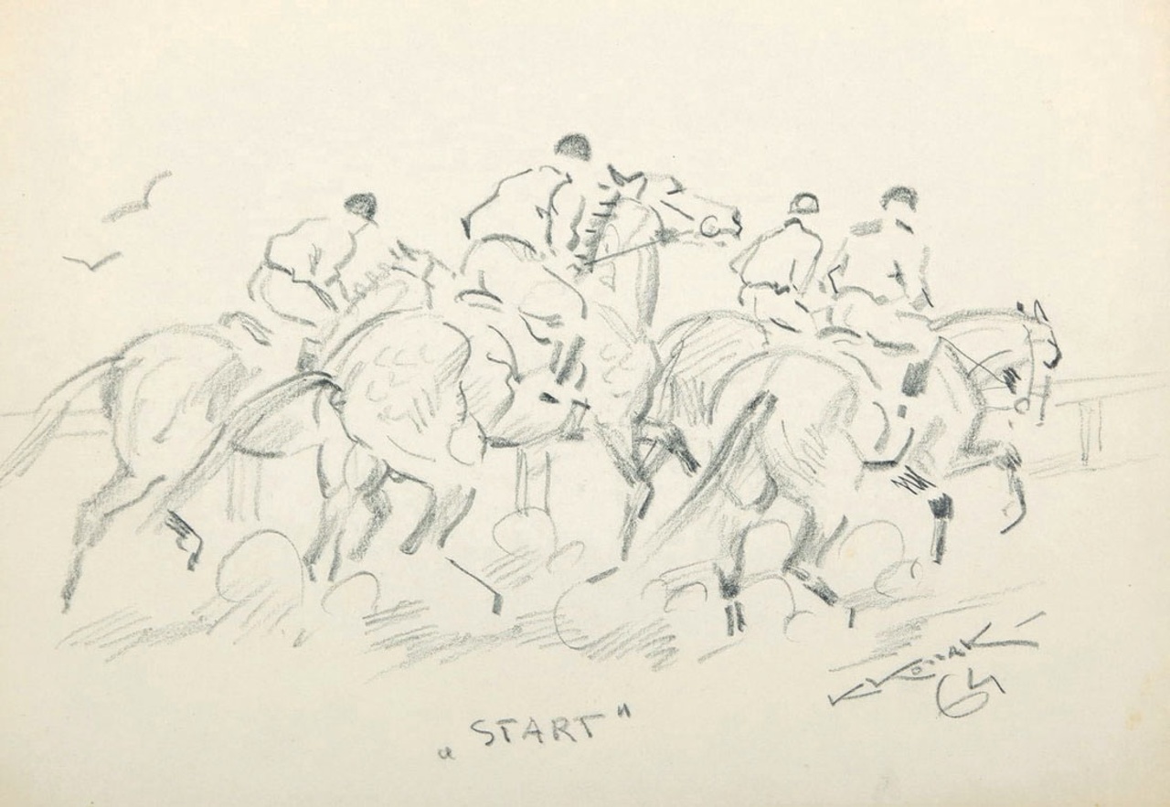 Karol Kossak (1896-1975), "Start", 1964 rok, źródło: Artissima