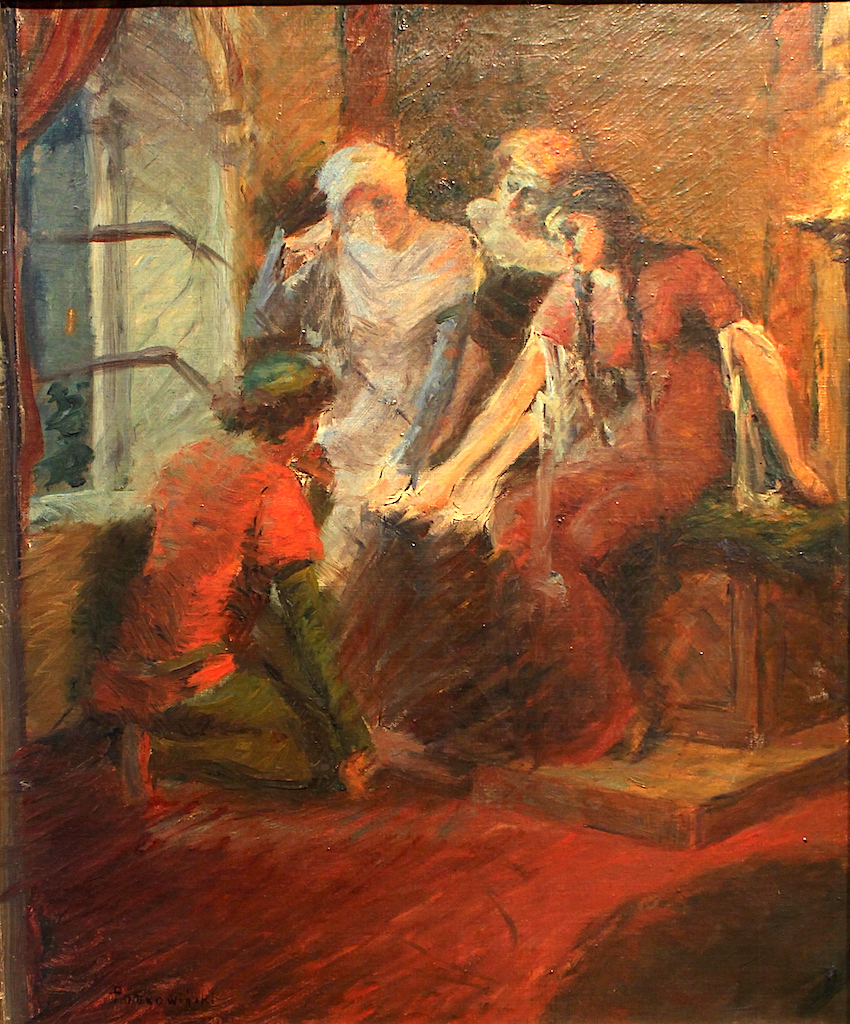 Władysław Podkowiński (1866-1895), "Wróżba", 1889 rok, olej na płótnie, 44,5 cm x 54,5 cm, źródło: Muzeum Narodowe w Gdańsku, fotografia z archiwum autora