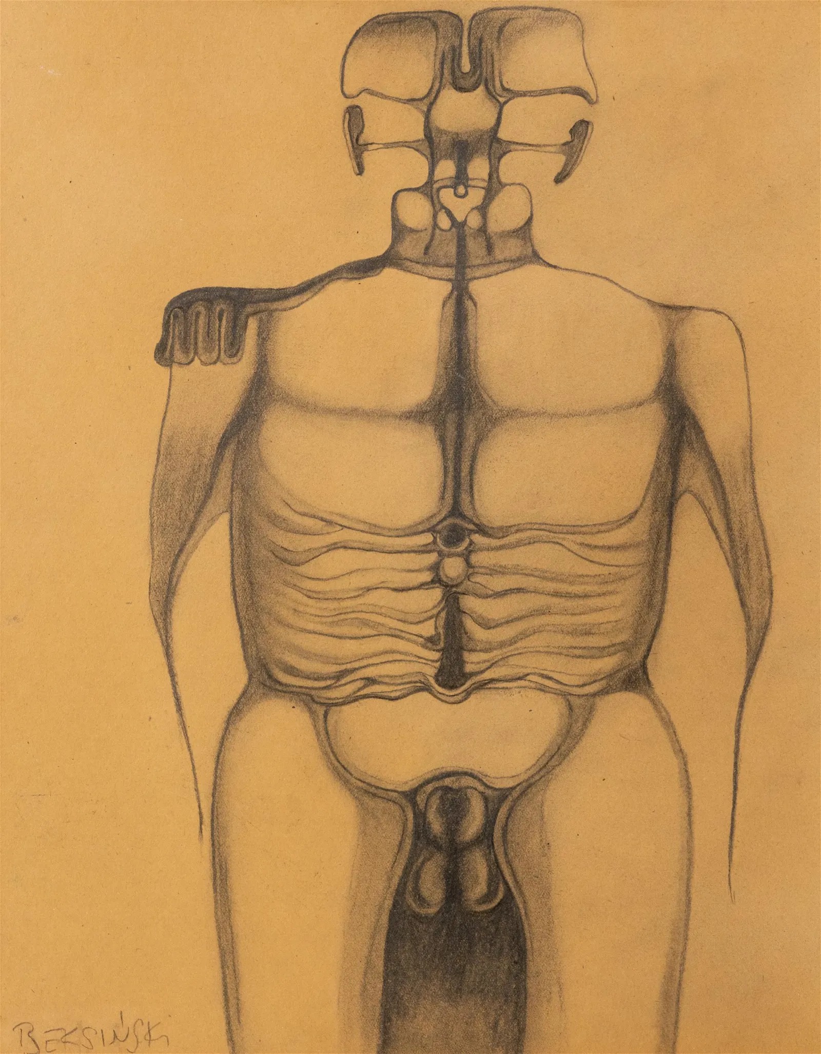 Zdzisław Beksiński (1929-2005) "Bez tytułu", źródło: Atlanta Auction Gallery