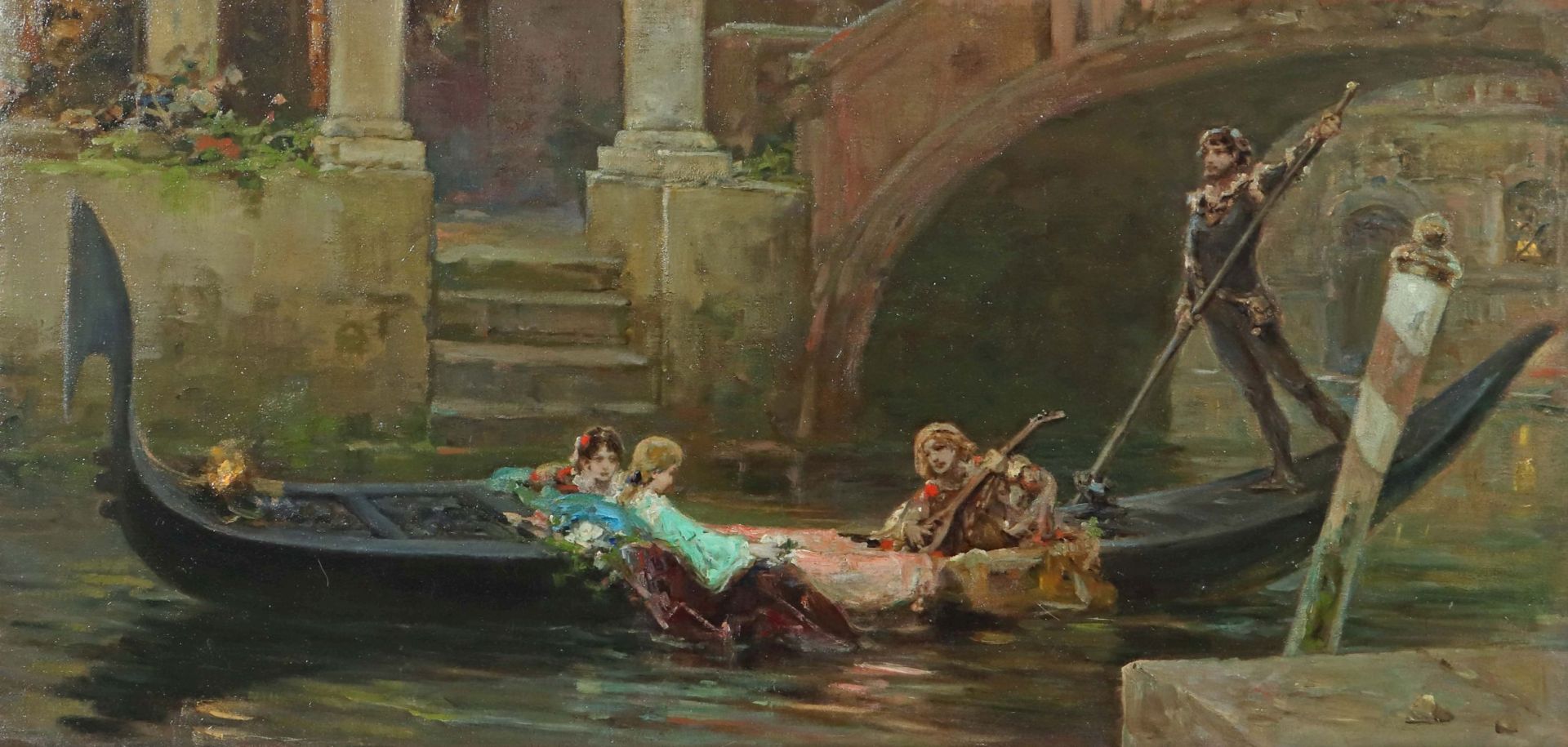 Wilhelm Kotarbiński (1848-1921), "Wenecka serenada", źródło: Siebers Auktionen