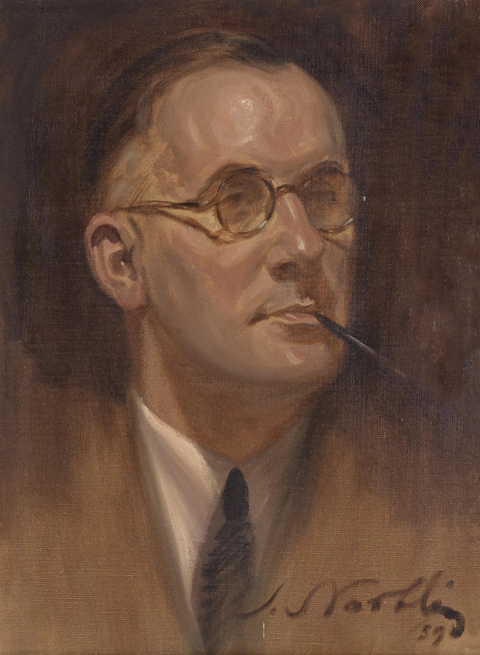 Stefan Norblin (1892-1952), "Portret Charlesa Reginalda Younga", źródło: Bonhams