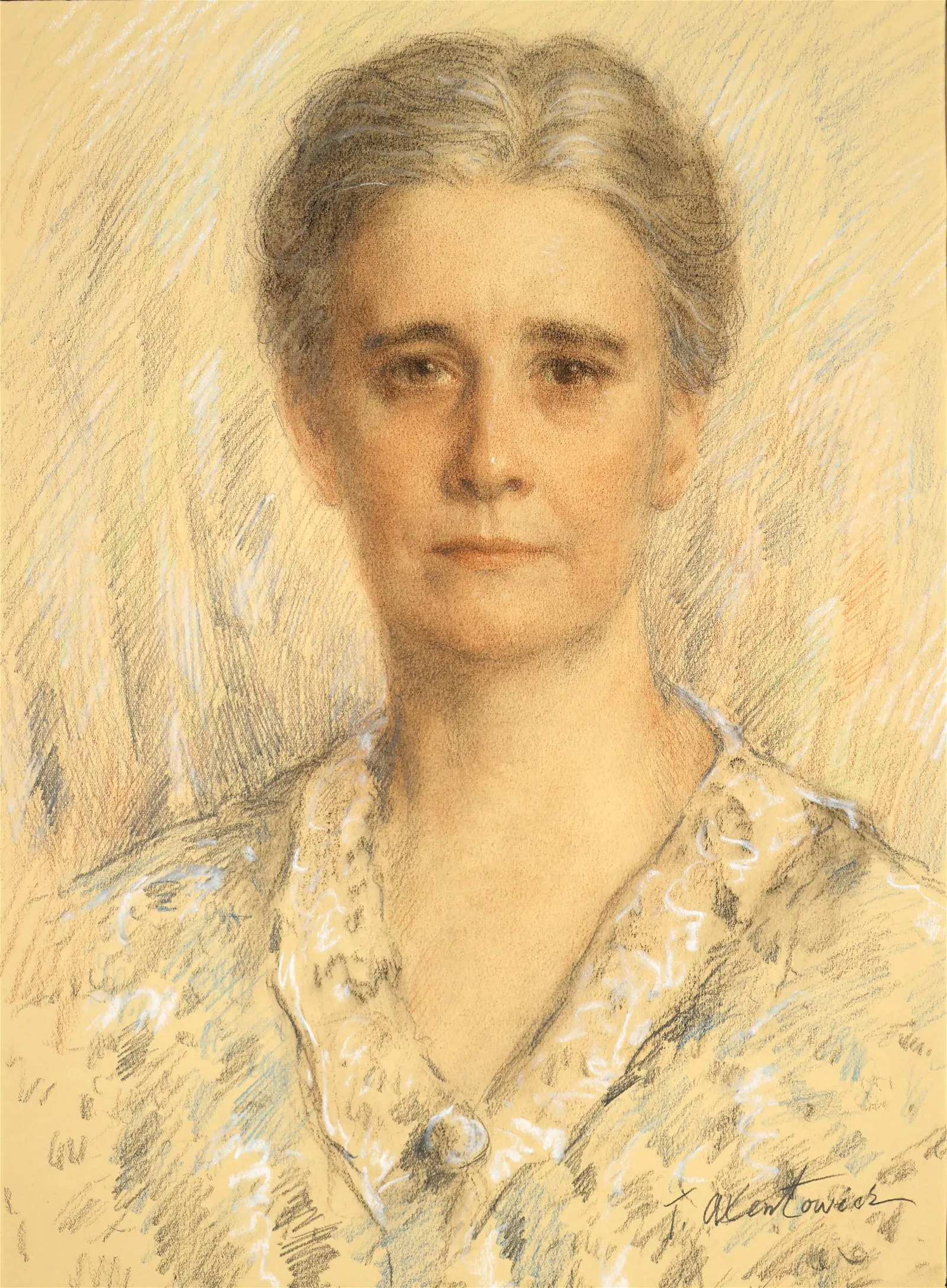 Teodor Axentowicz (1859-1938), "Portret kobiety", źródło: Trinity International Auctions