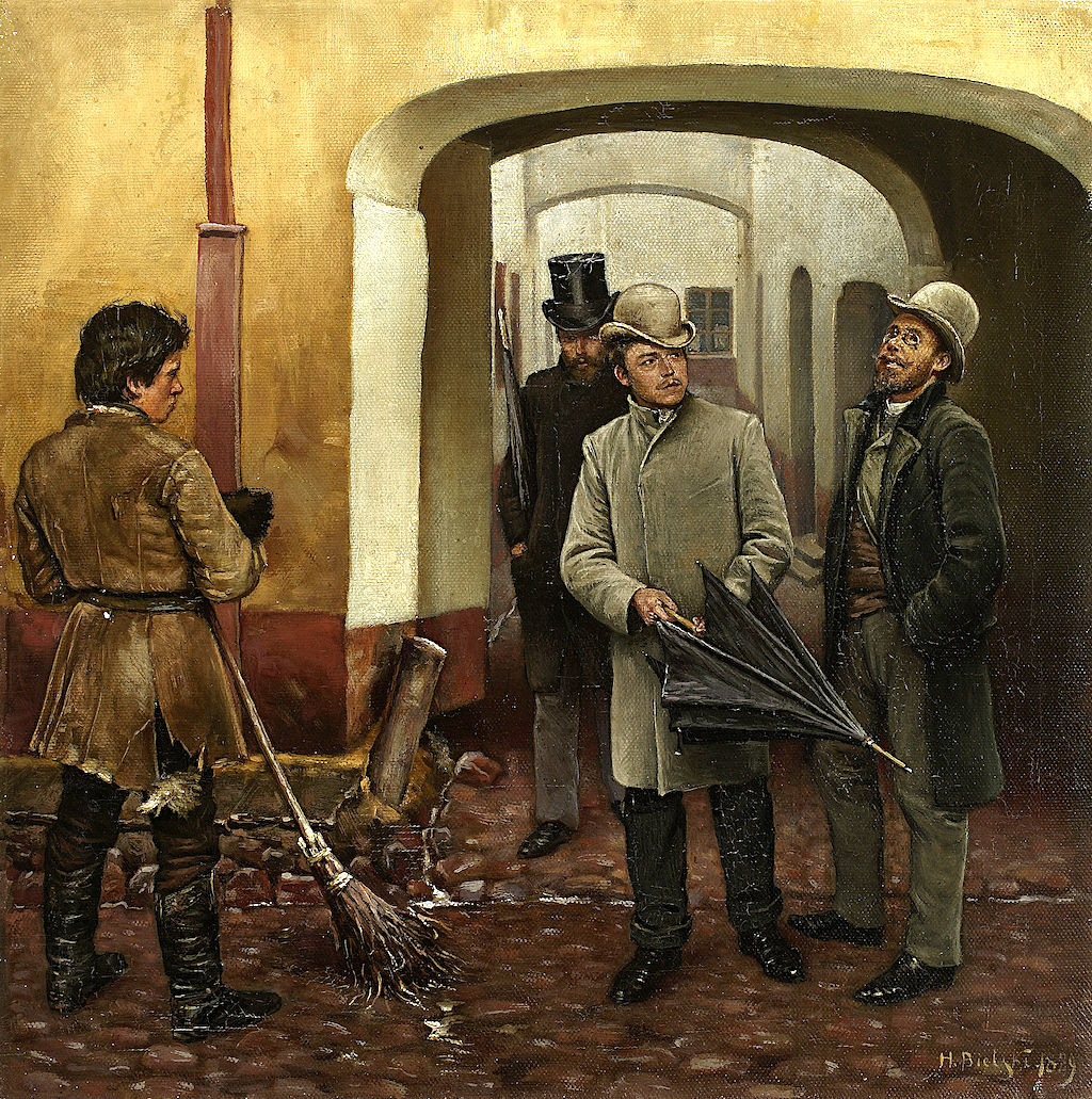 Sariusz Henryk Bielski  (1865-1930), "Powrót do domu", 1889 rok, źródło: artvee.com
