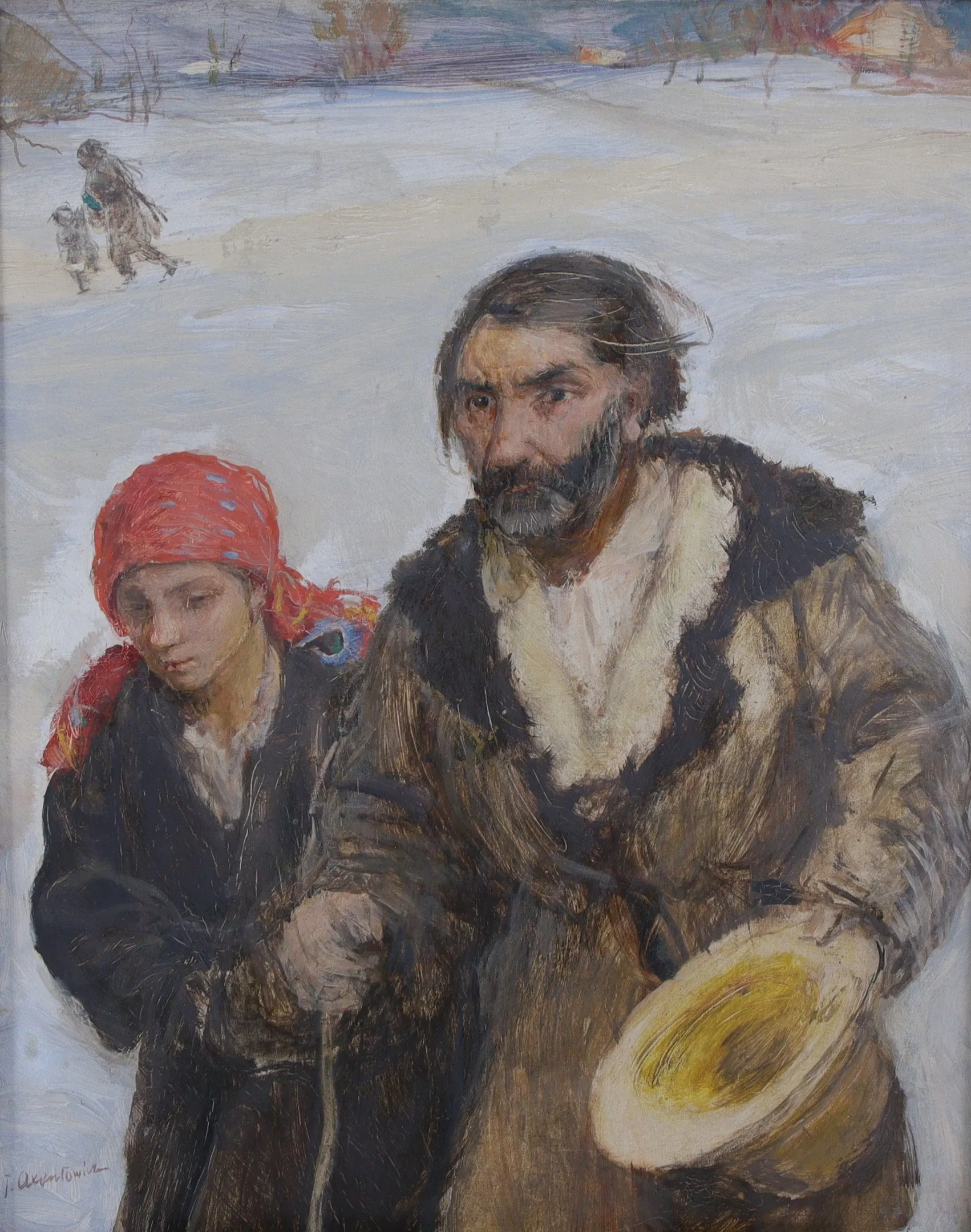 Teodor Axentowicz (1859-1938) "Starość i młodość", źródło: Rouillac