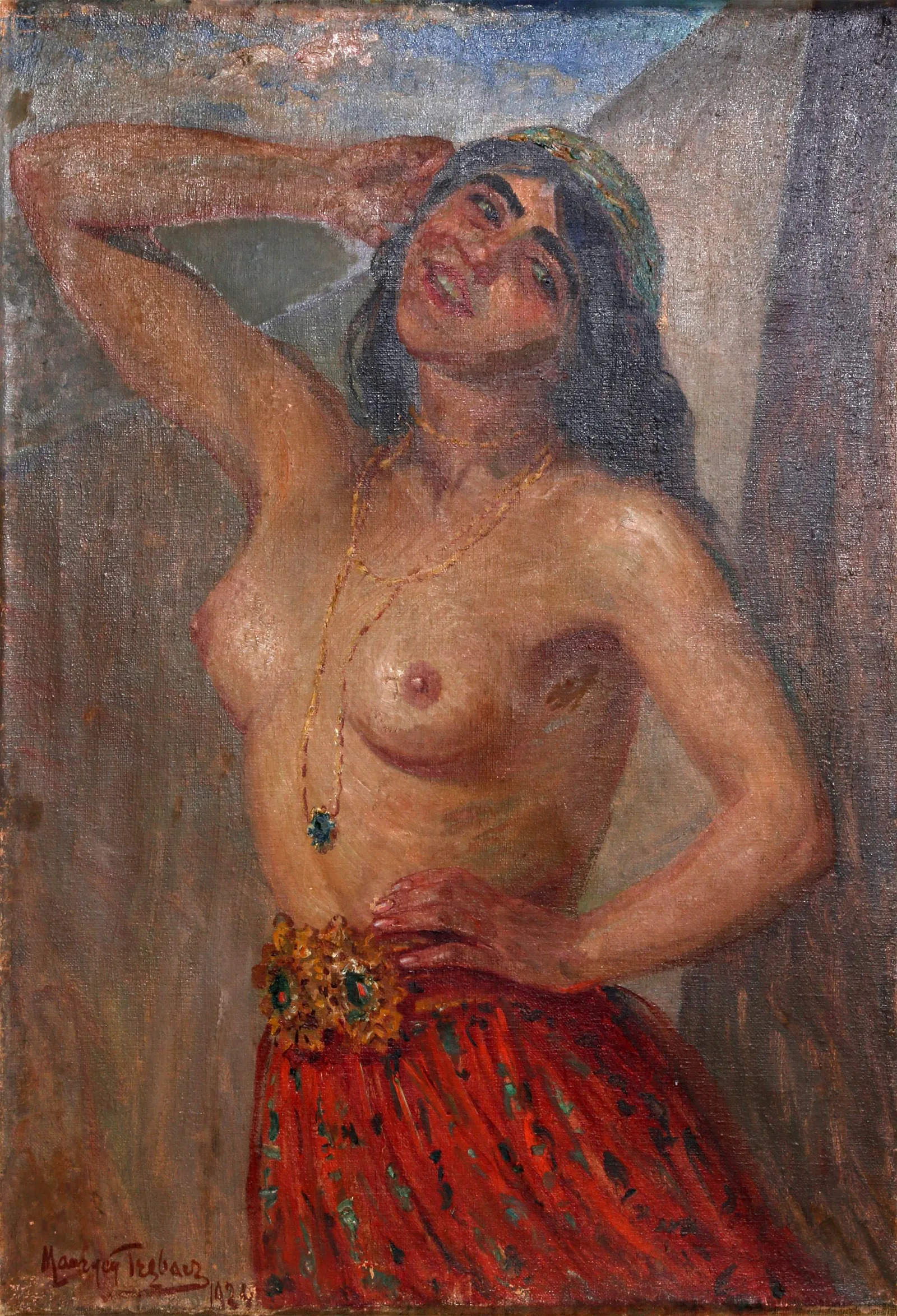 Maurycy Trębacz (1861-1941), "Cyganka", źródło: RoGallery