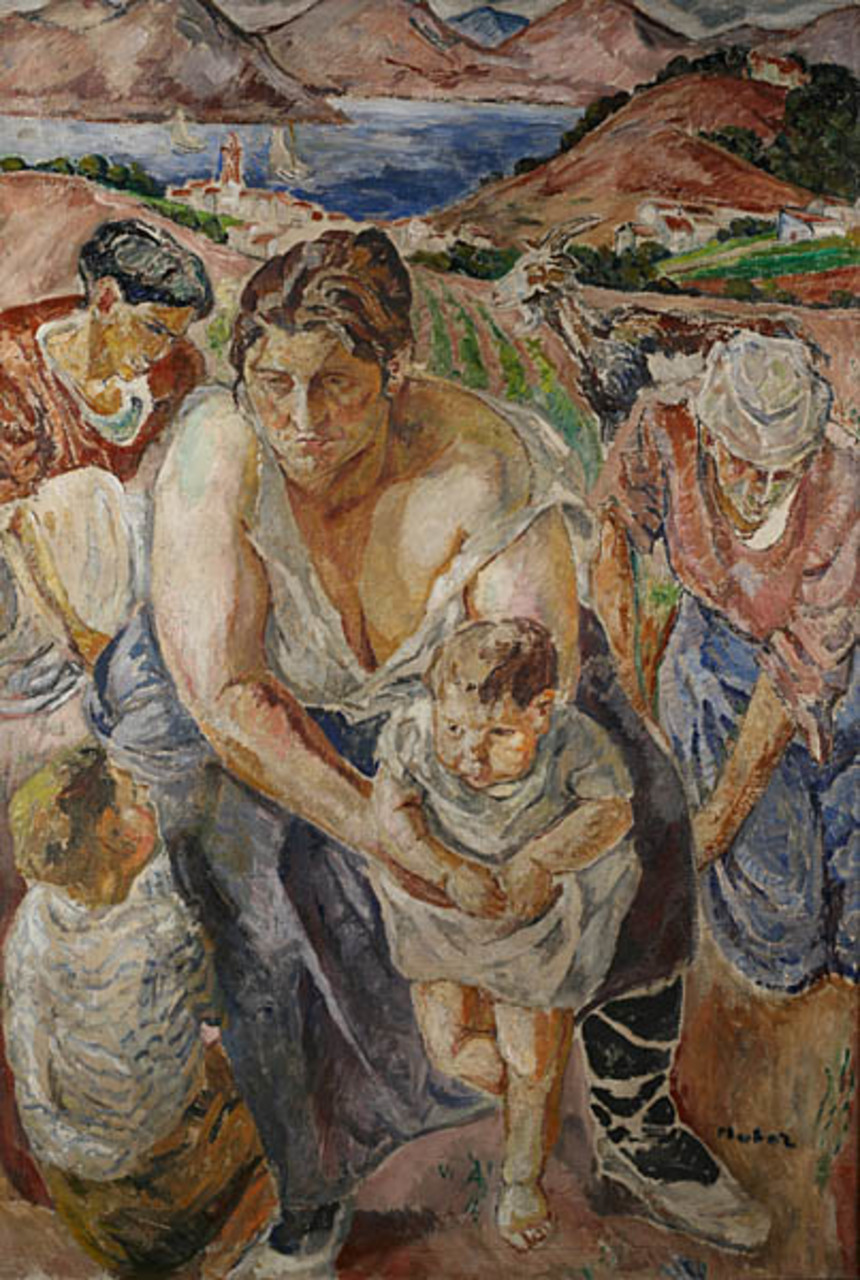 Mela Muter (1876-1967), "Wiosna (Rodzina)", ok. 1915 roku, źródło: Salon Connaisseur
