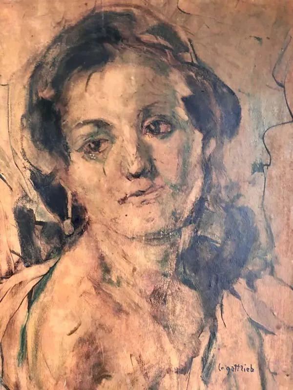 Leopold Gottlieb (1879-1934) "Portret kobiety", źródło: Art Legacy Auctions
