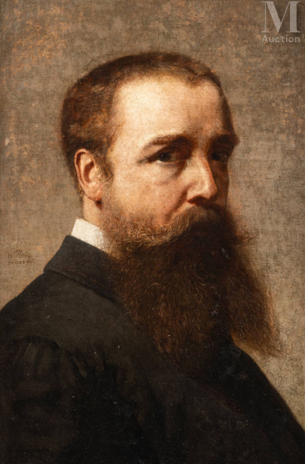Andrzej Jerzy Mniszech (1823-1905) "Autoportret", źródło: Hotel Drouot