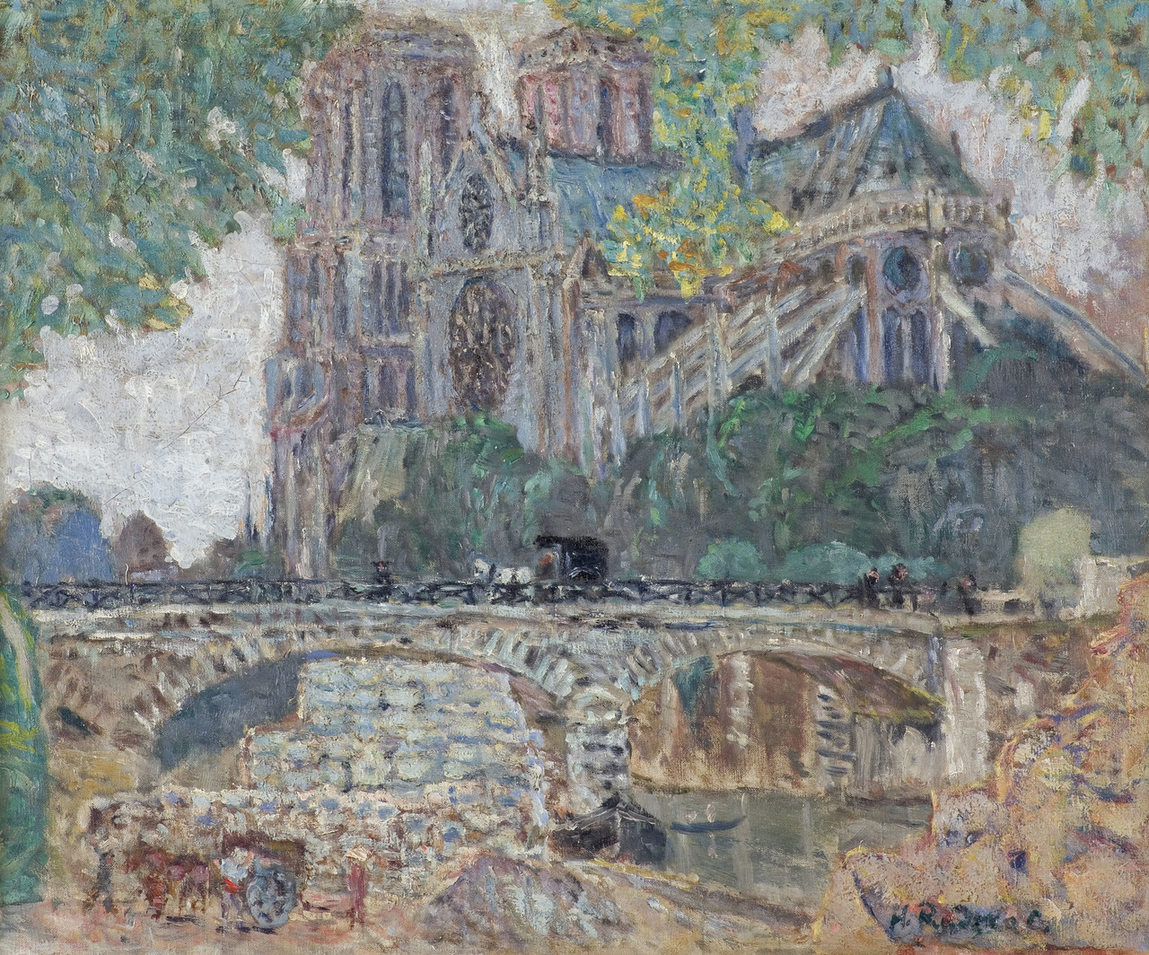 Hanna Rudzka-Cybis (1897-1988), "Katedra Notre Dame w Paryżu", lata 1932-1933, źródło: Agra Art