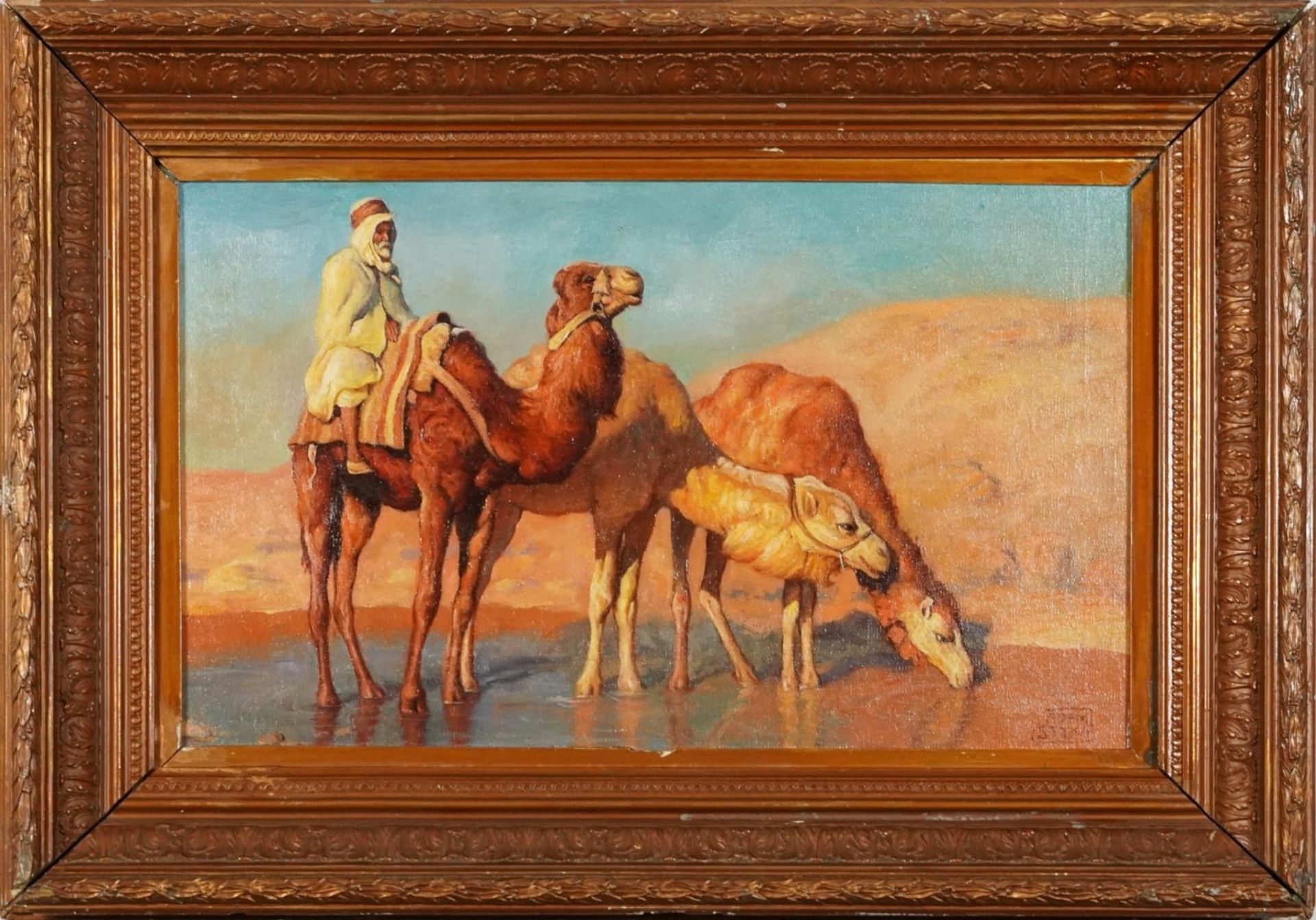 Adam Styka (1890-1959) "Karawana na pustyni", źródło: Eastbourne Auctions