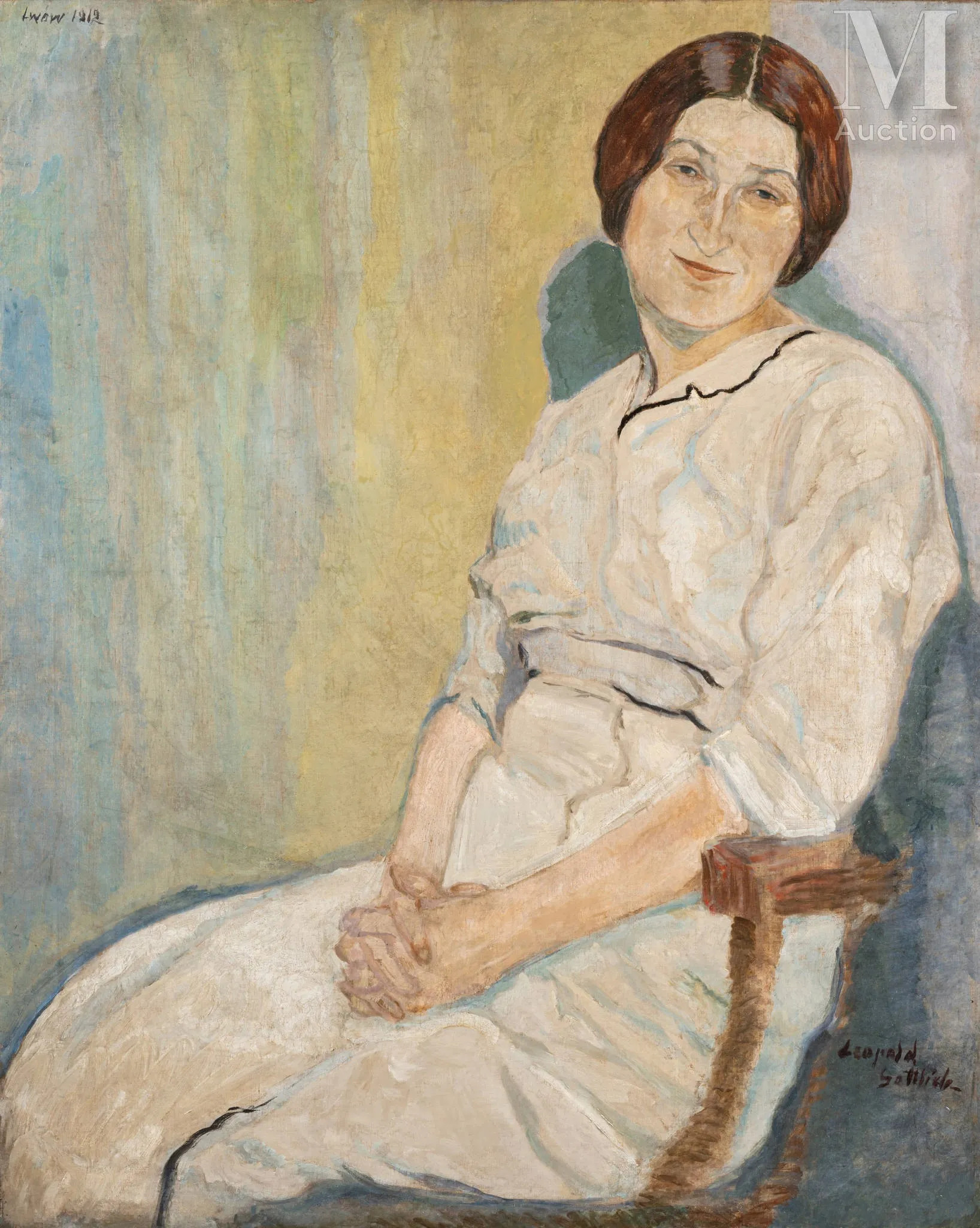 Leopold Gottlieb (1879-1934) "Portret żony artysty", źródło: SVV MILLON & ASSOCIES