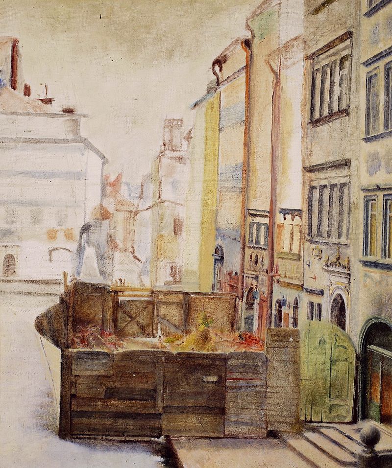Jan Gotard (1898-1943), „Stare Miasto w Warszawie”, około 1935 roku, źródło: Muzeum Narodowe w Warszawie