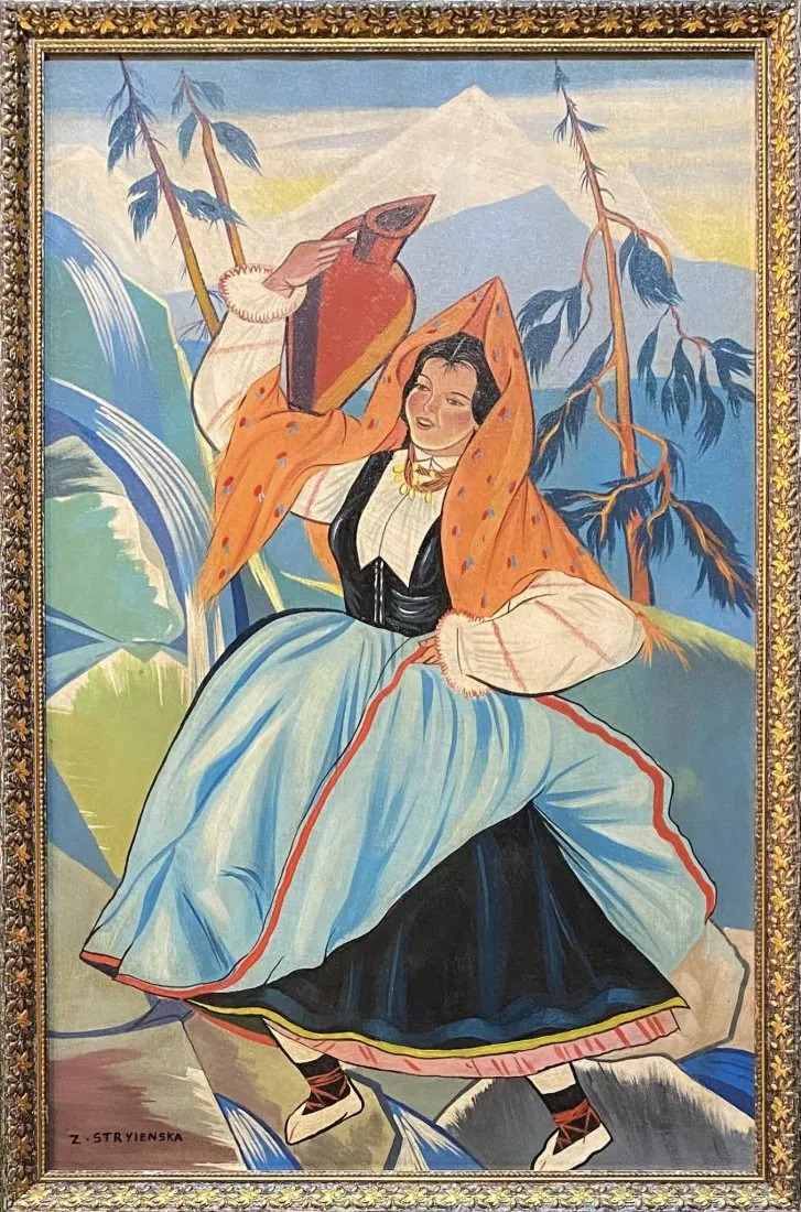 Zofia Stryjeńska (1891-1976) "Góralka", źródło: Rhyton Gallery