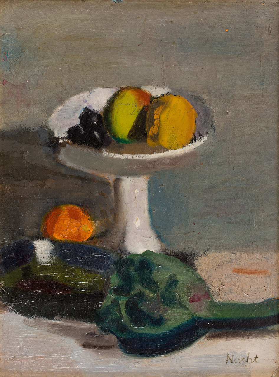 Artur Nacht-Samborski (1898-1974), "Martwa natura z misą owoców", lata 30. XX wieku, źródło: Desa Unicum