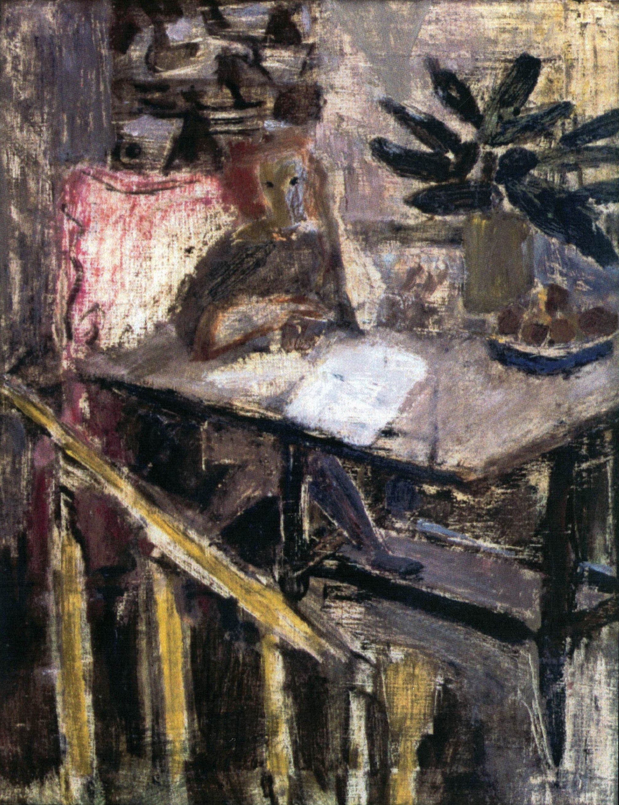 Krystyna Herling-Grudzińska (1915-1952), „Kobieta przy stole”, źródło: Muzeum Sztuki Współczesnej w Radomiu