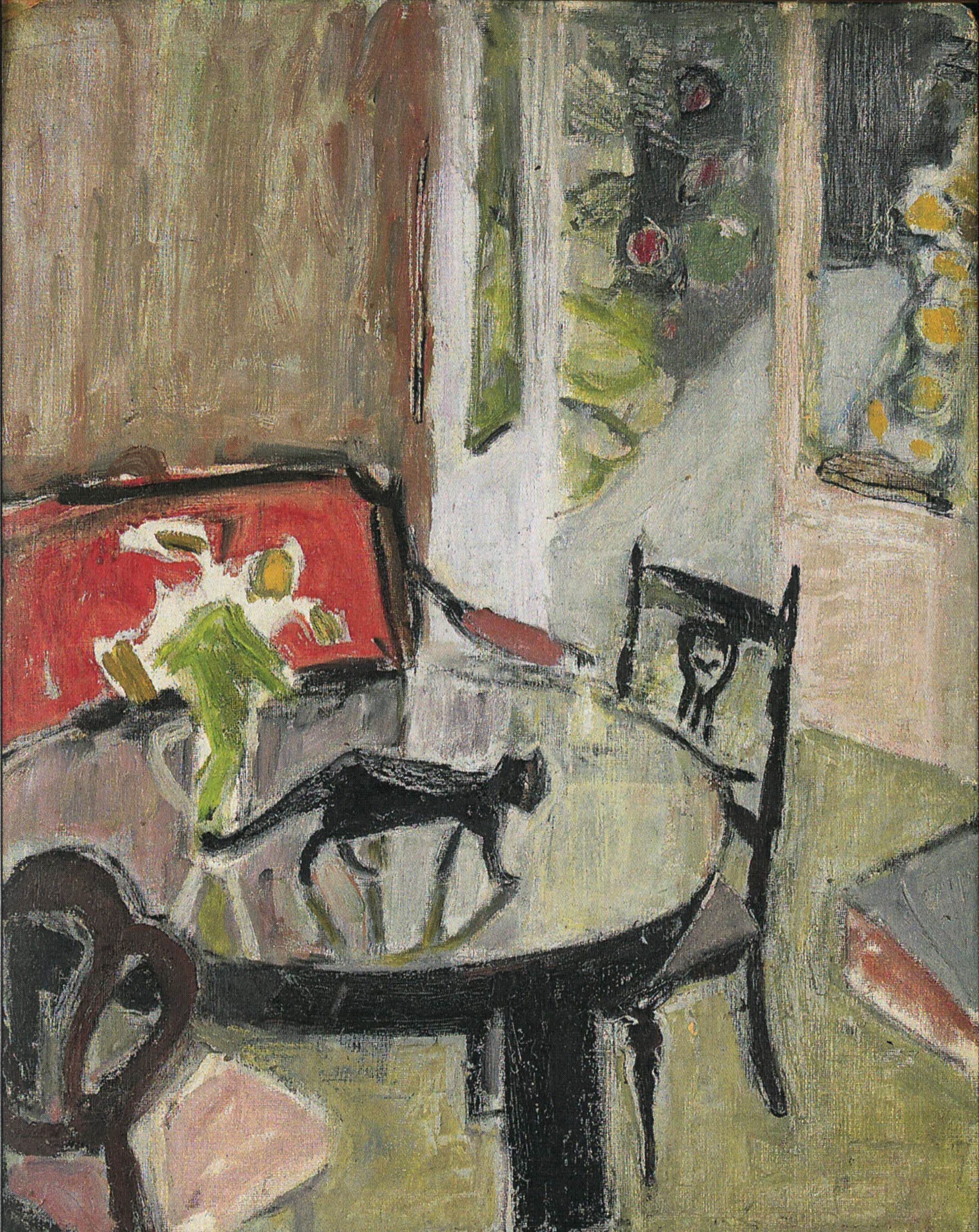 Krystyna Herling-Grudzińska (1915-1952), „Kot na stole”, źródło: Muzeum Górnośląskie w Bytomiu
