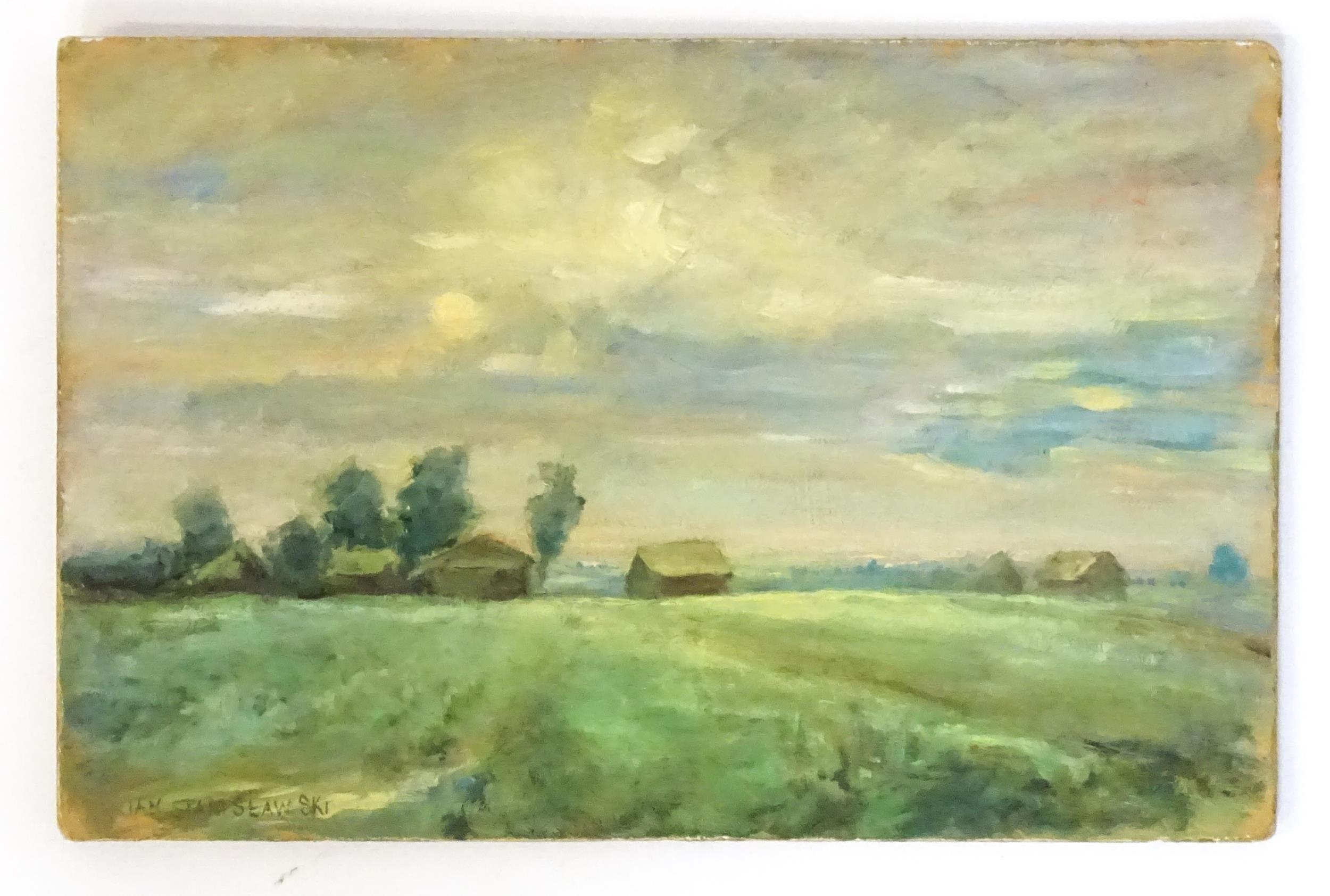 Jan Stanisławski (1860-1907) "Pejzaż letni", źródło: Claydon Auctioneers
