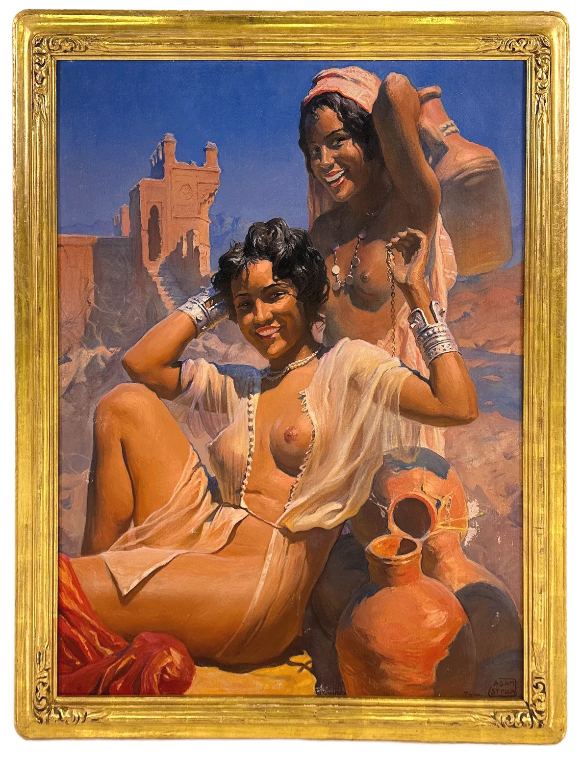 Adam Styka (1890-1959) „Marokańska idylla”, źródło: Hill Auction
