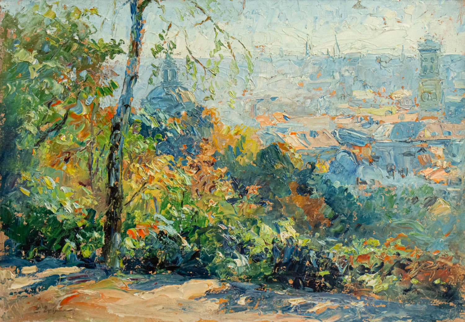 Erno Erb (1878-1943) "Panorama Lwowa", źródło: Pasarel