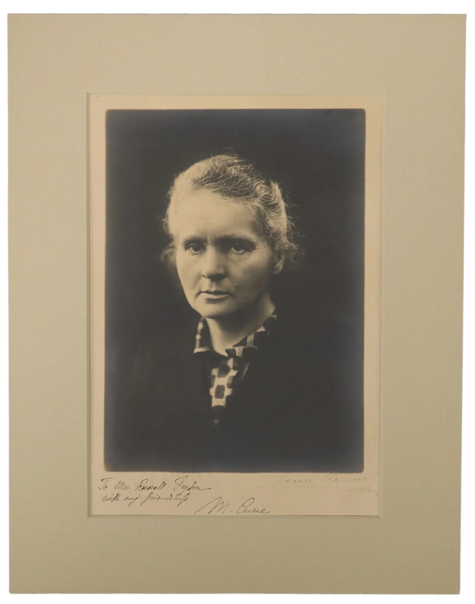 Henri Manuel (1874-1947) Fotografia Marii Curie-Skłodowskiej, źródło: Austin Auction Gallery