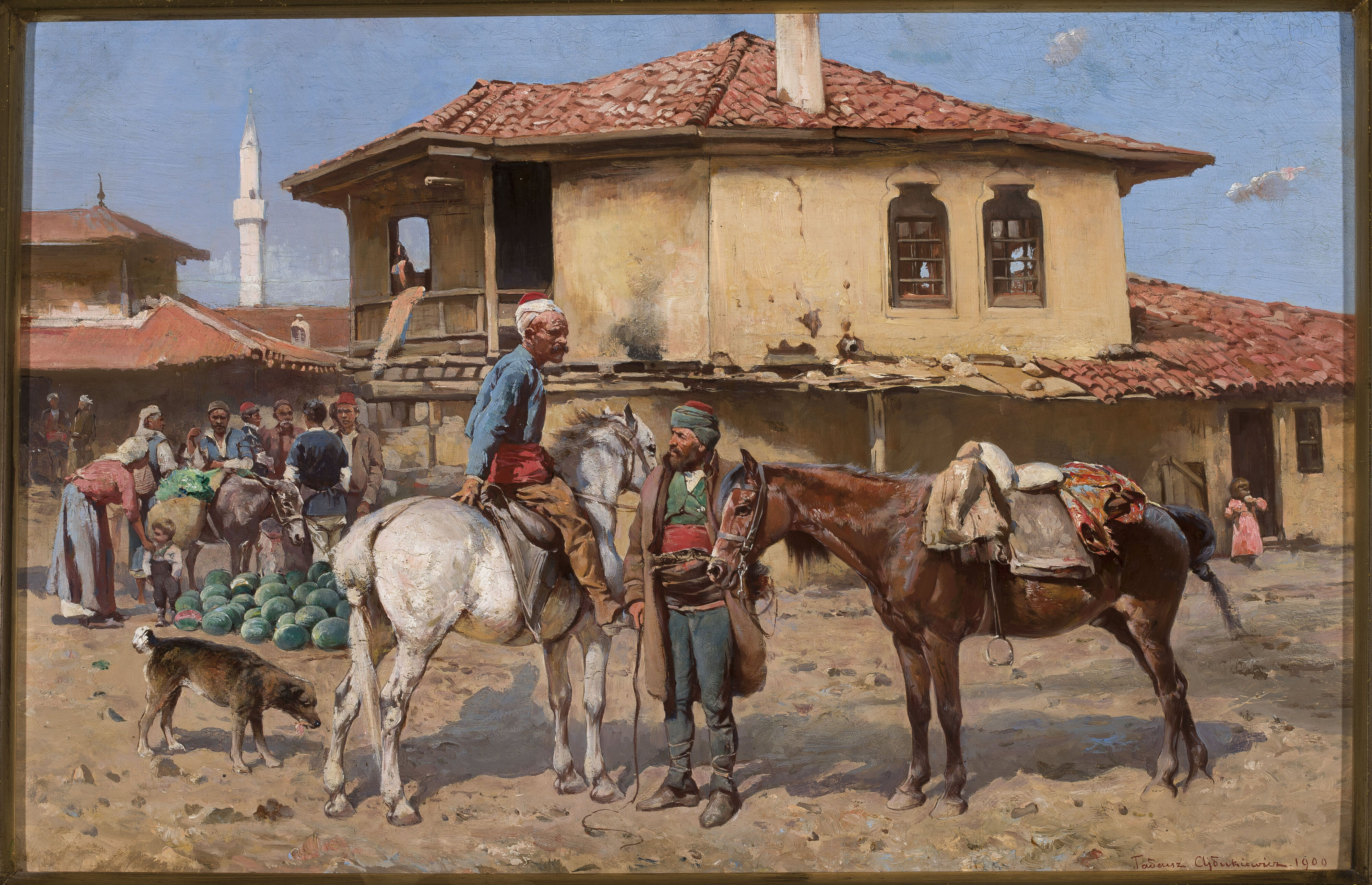 Tadeusz Ajdukiewicz (1852-1916), "Na targu wschodnim", 1900 rok, źródło: Muzeum Narodowe w Warszawie