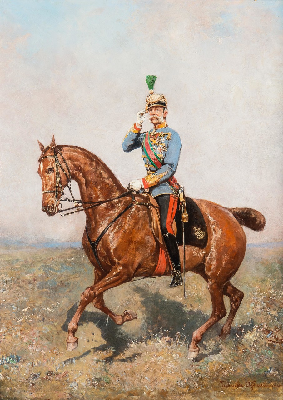 Tadeusz Ajdukiewicz (1852-1916), "Portret konny cesarza Franciszka Józefa I", źródło: Sopocki Dom Aukcyjny