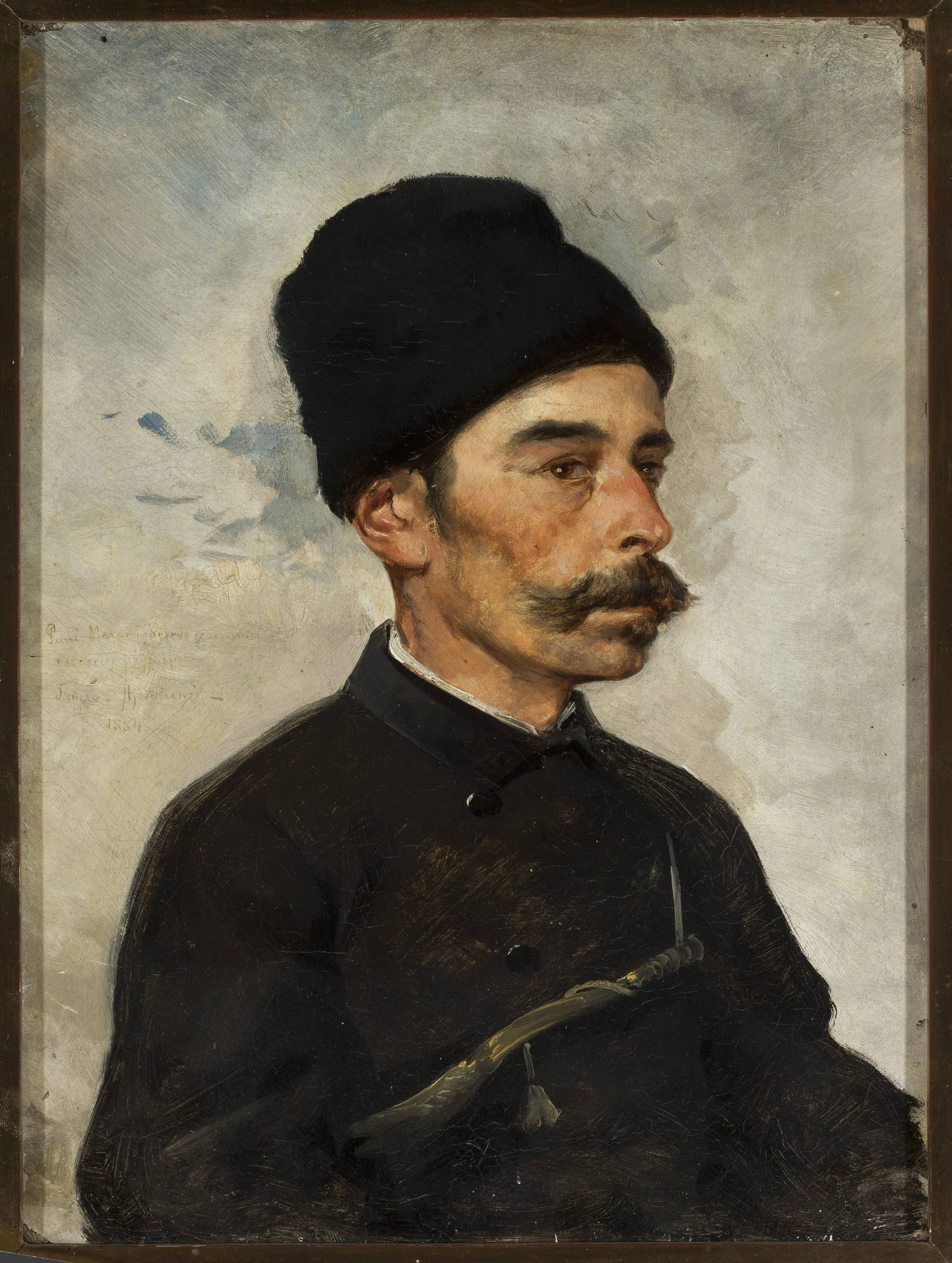 Tadeusz Ajdukiewicz (1852-1916), "Studium myśliwego", 1884 rok, źródło: Muzeum Narodowe w Warszawie