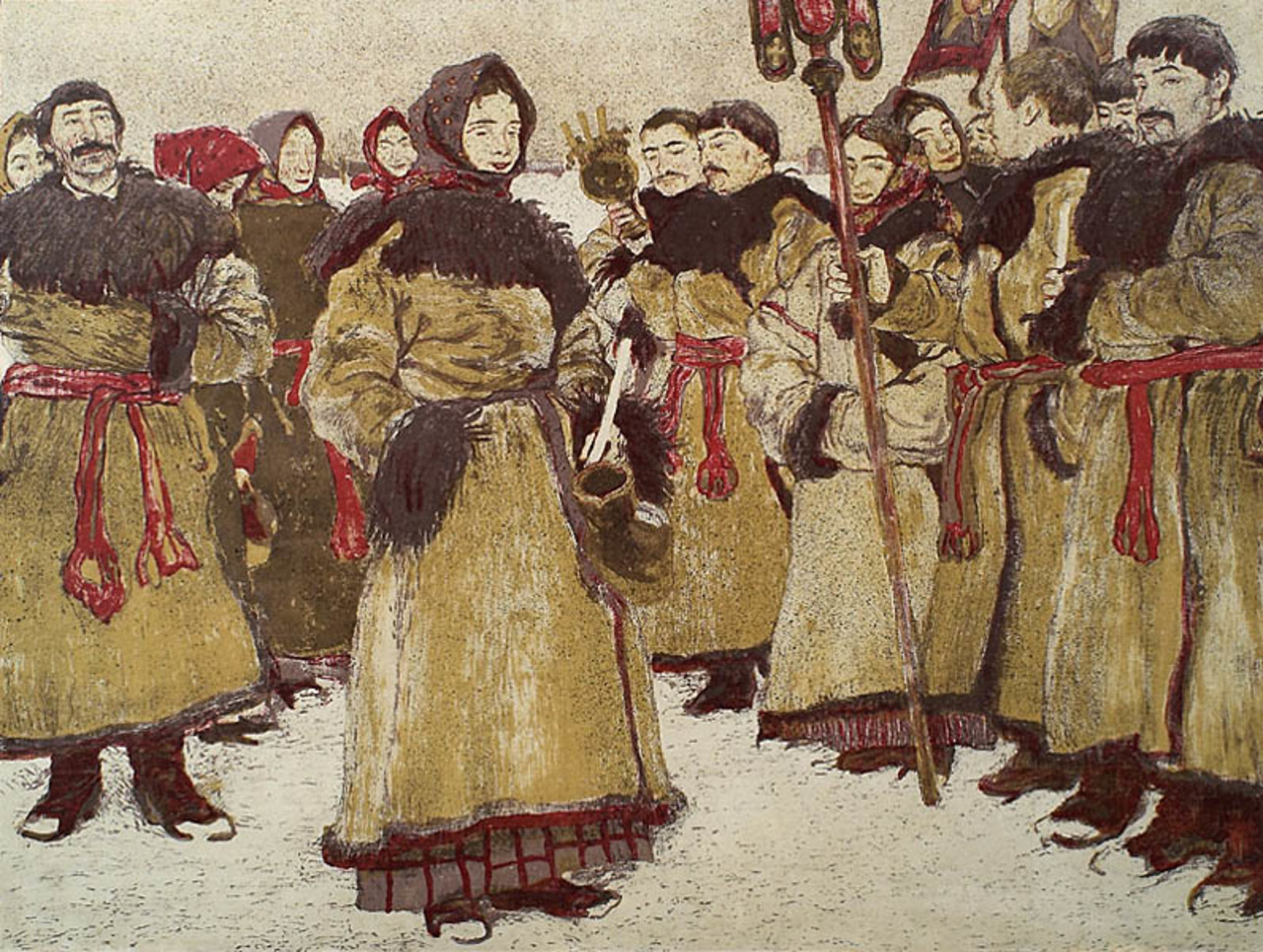 Władysław Jarocki (1879-1965), "Jordan I", 1912 rok, litografia z teki „Lamus”