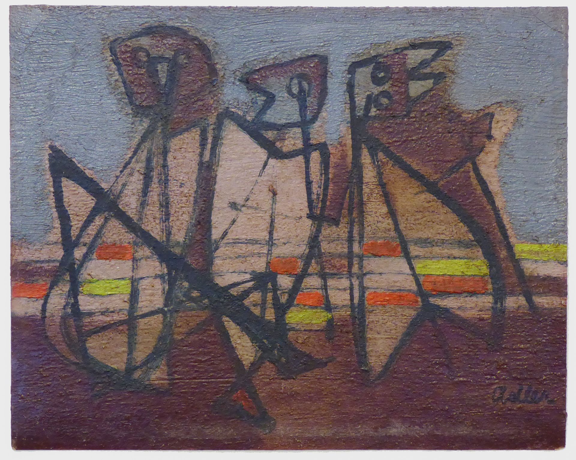 Jankiel Adler (1895-1949), „Trzy ptaki”, źródło: Dr. Andreas Sturies Moderne Kunst