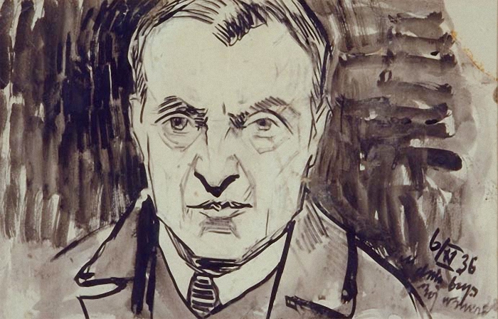 Mojżesz Rynecki (1881-1943), „Autoportret”, źródło: artroots.com