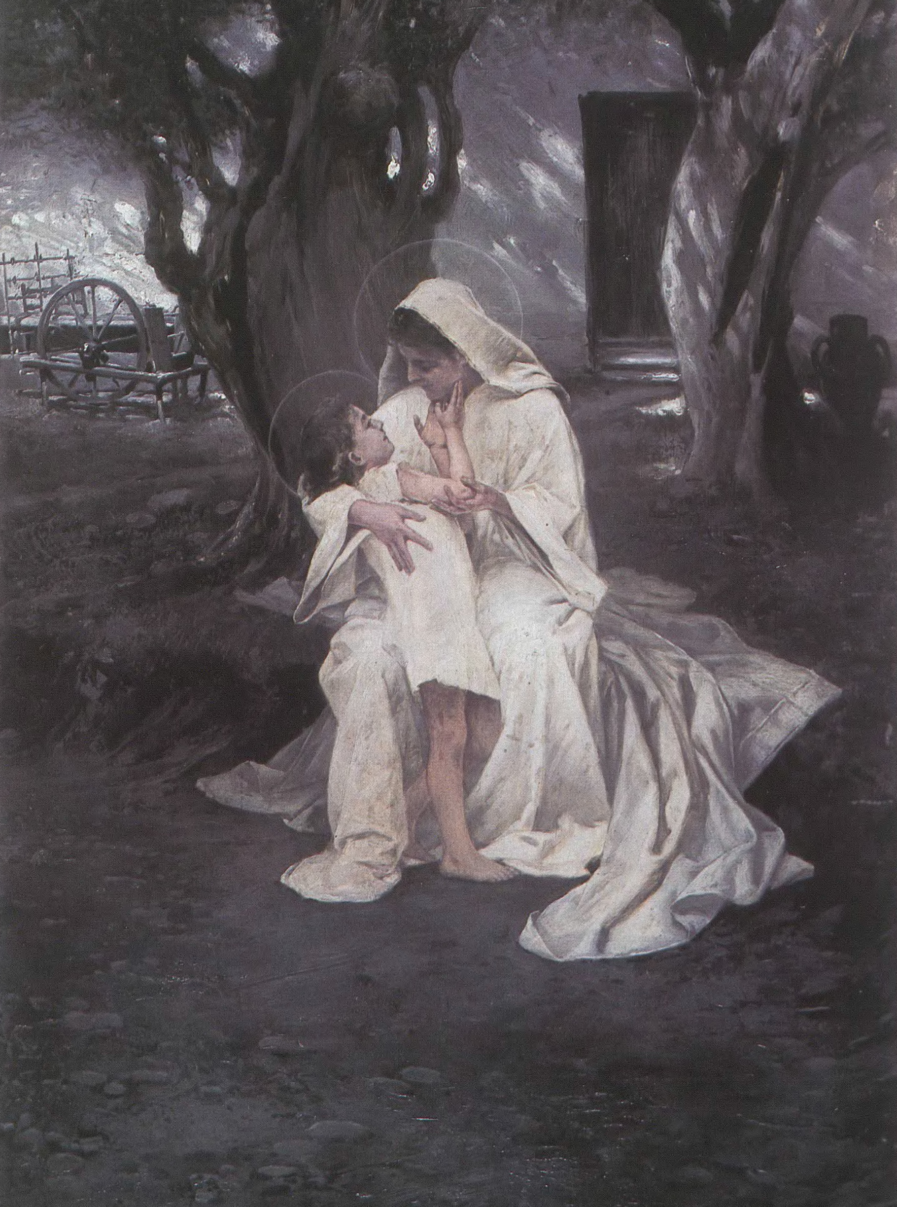 Piotr Stachiewicz (1858-1938), ilustracja do „Królowej Niebios”, 1894 rok