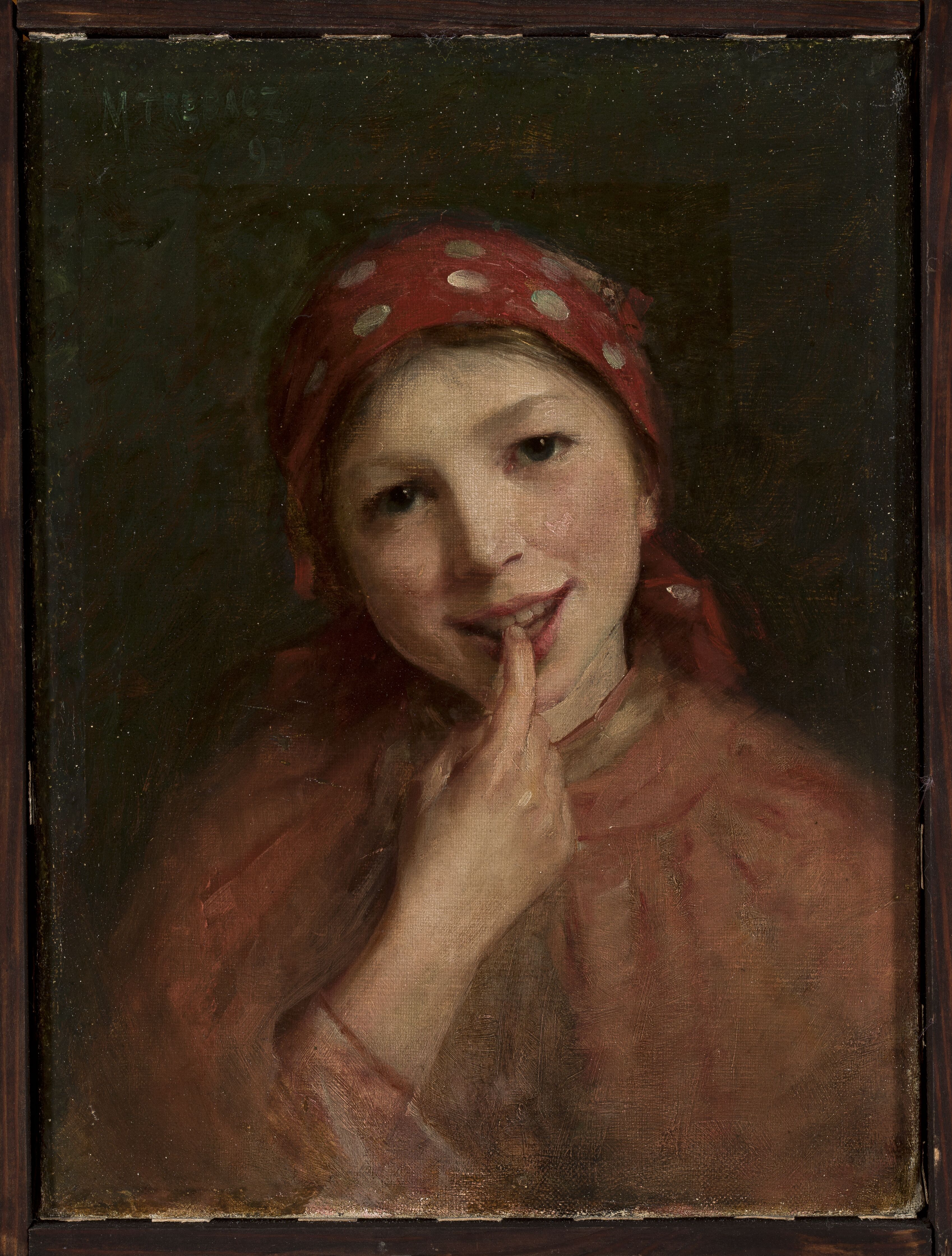 Maurycy Trębacz (1861-1941), „Wiejska dziewczyna”, źródło: Muzeum Narodowe w Warszawie