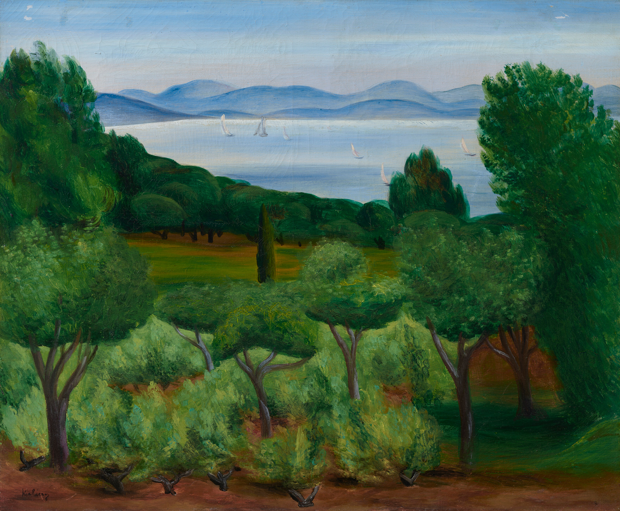 Mojżesz Kisling (1891-1953) "Zatoka Saint Tropez", źródło: Christie's