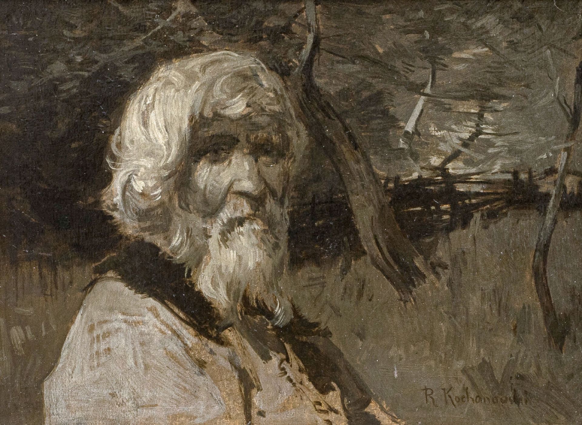 Roman Kochanowski (1856-1945) "Portret gospodarza", źródło: Gailer Kunstauktionshaus am Chiemsee