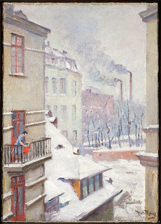 Maurycy Trębacz (1861-1941), „Widok z mego okna”, źródło: Muzeum Narodowe w Warszawie
