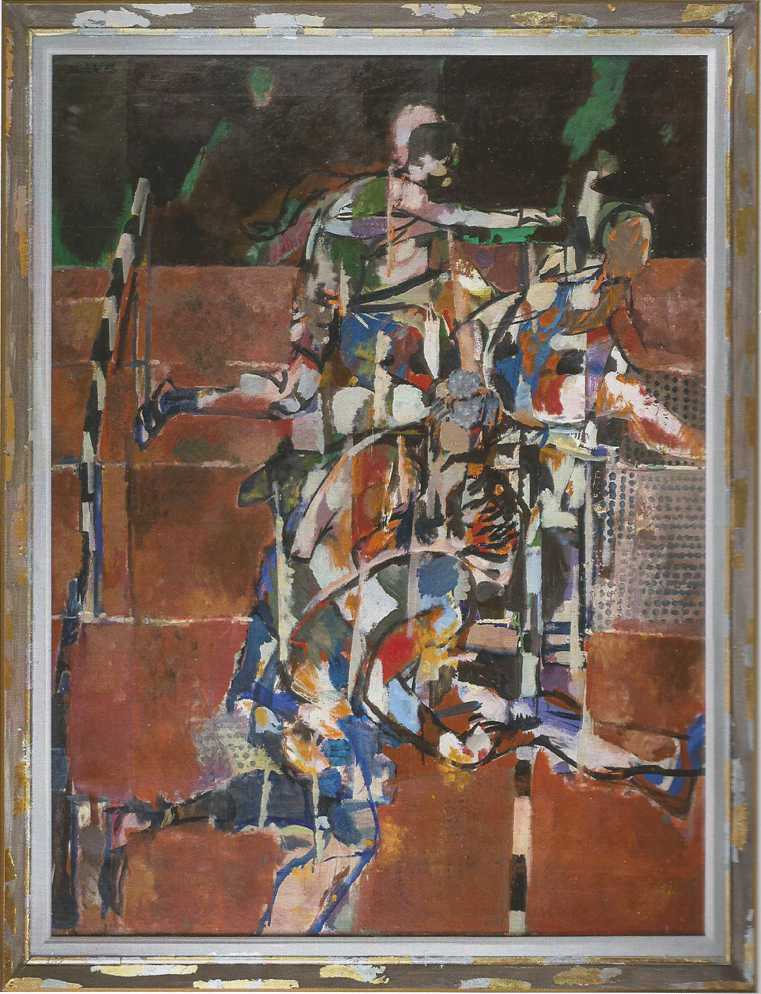 Juliusz Joniak (1925-2021), "Bieg przez płotki", 1972 rok, źródło: Rodzinna Galeria Autorska Prof. Juliusza Joniaka