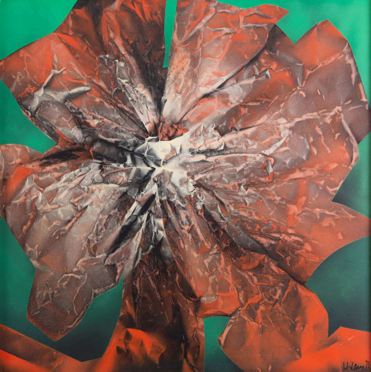 Hilary Krzysztofiak (1926-1979), „Brązowy kwiat”, 1977 rok, źródło: Desa Unicum