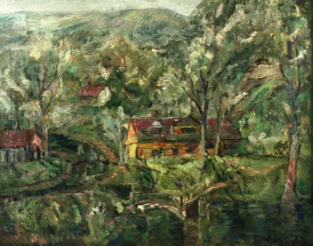 Jan Cybis (1897-1972) "Letni pejzaż", źródło: Kaminski Auctions