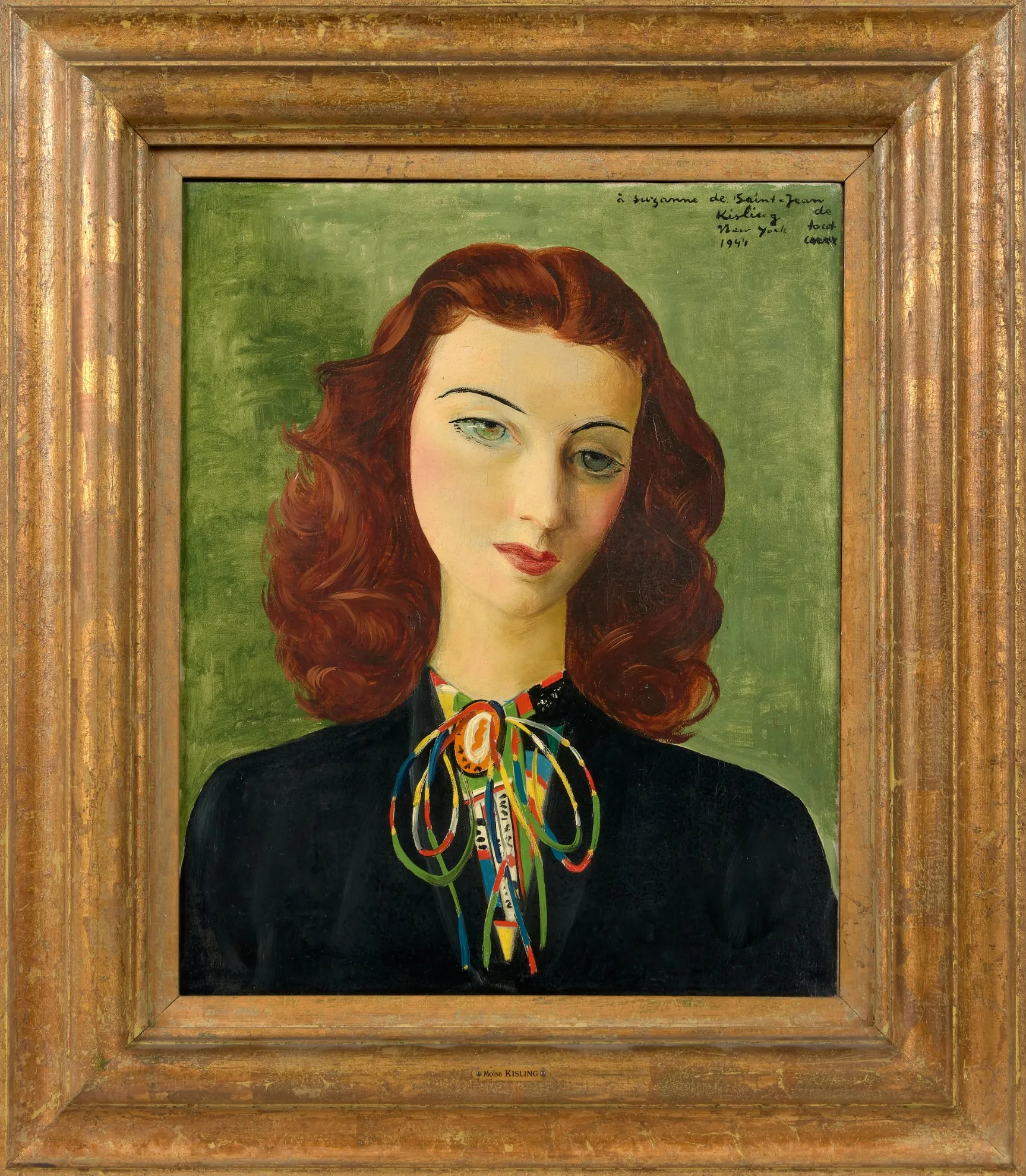 Mojżesz Kisling (1891-1953) "Rudowłosa (Portret Suzanne de Saint-Jean)", źródło: Osenat