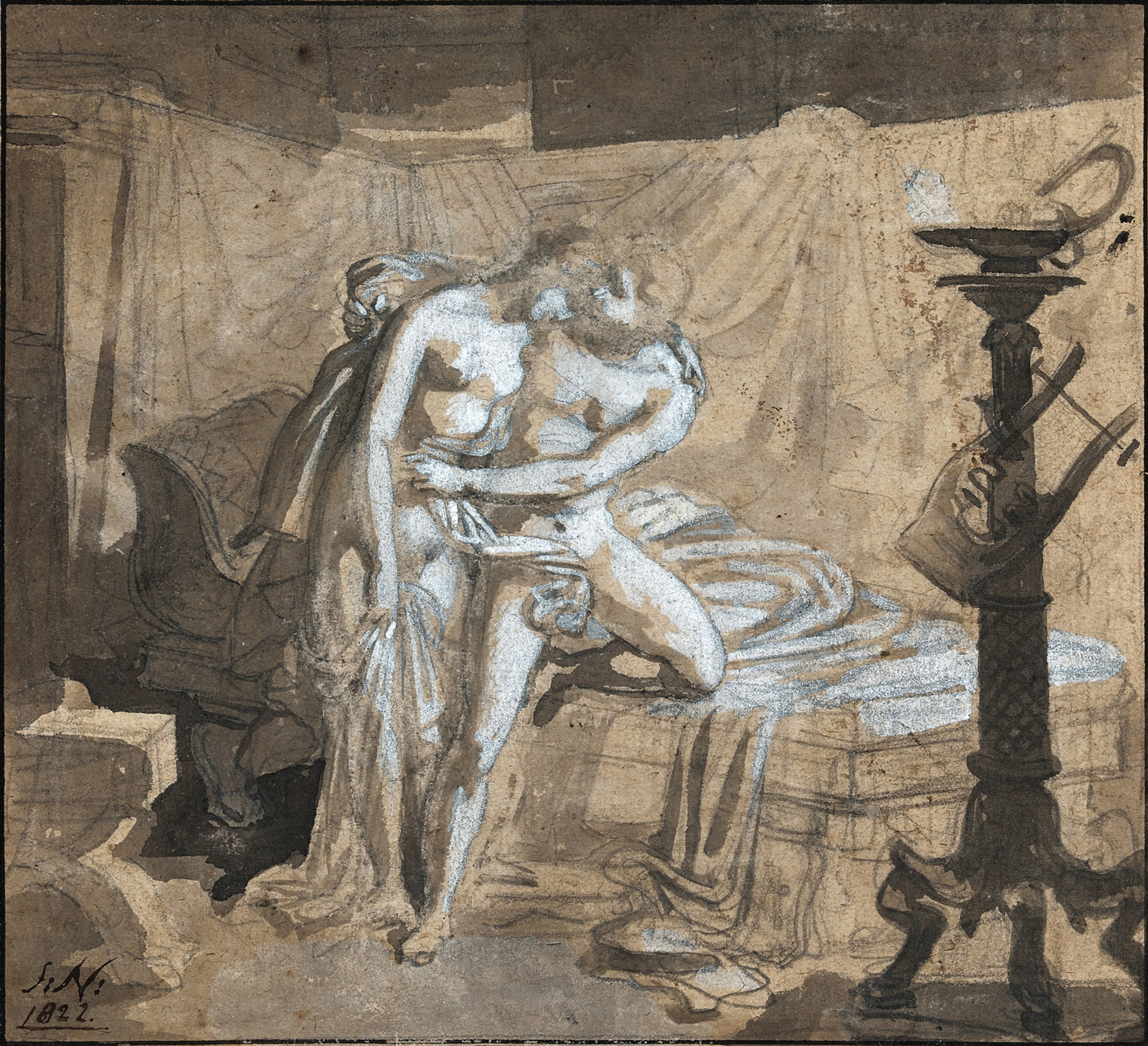 Jan Piotr Norblin (1745-1830) „Parys i Helena”, źródło: Sotheby’s