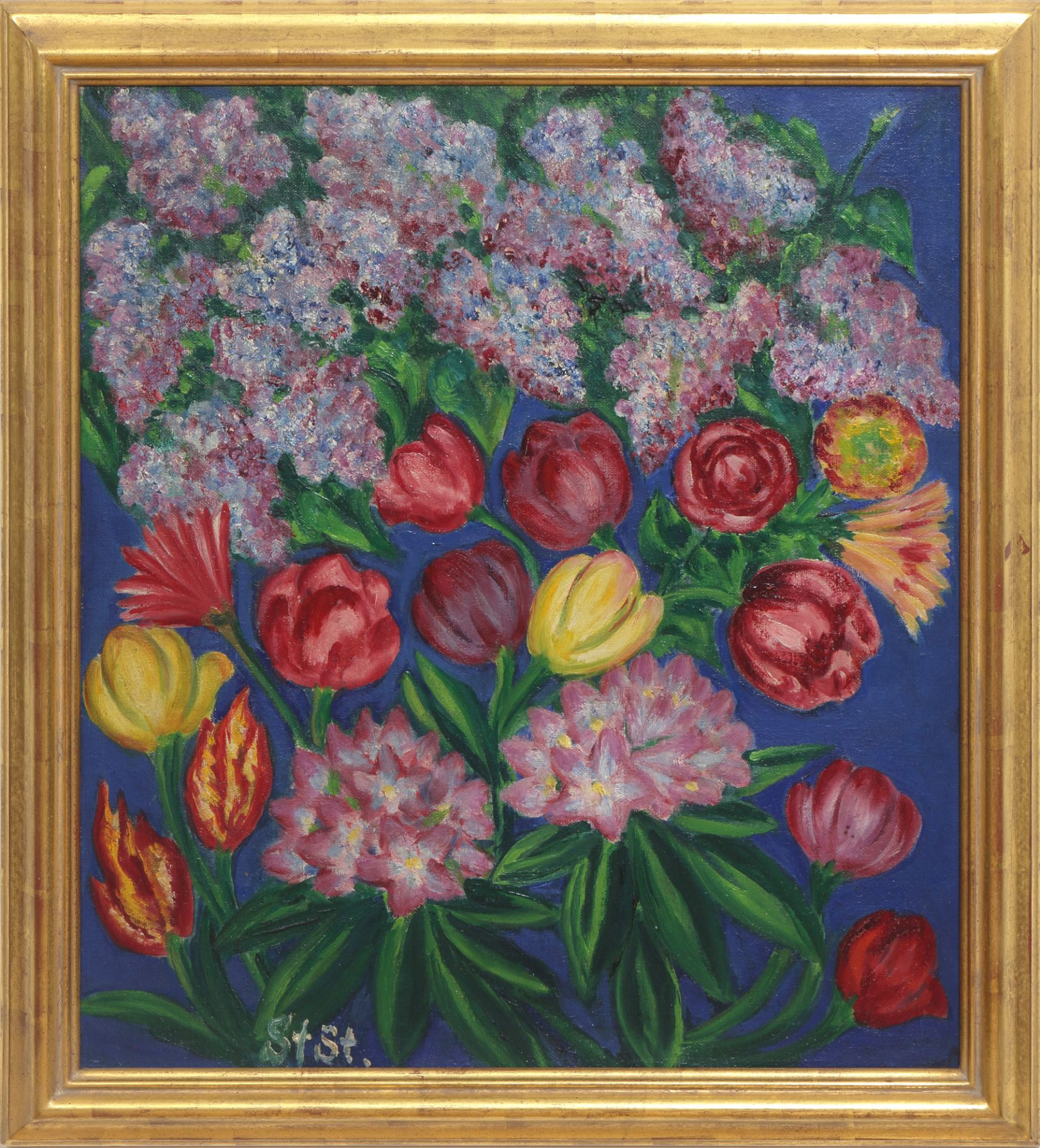 Stanisław Stückgold (1868 – 1933) "Bzy i tulipany", źródło: DAWO Auktionen Stanisław Stückgold (1868 – 1933) "Bzy i tulipany", źródło: DAWO Auktionen