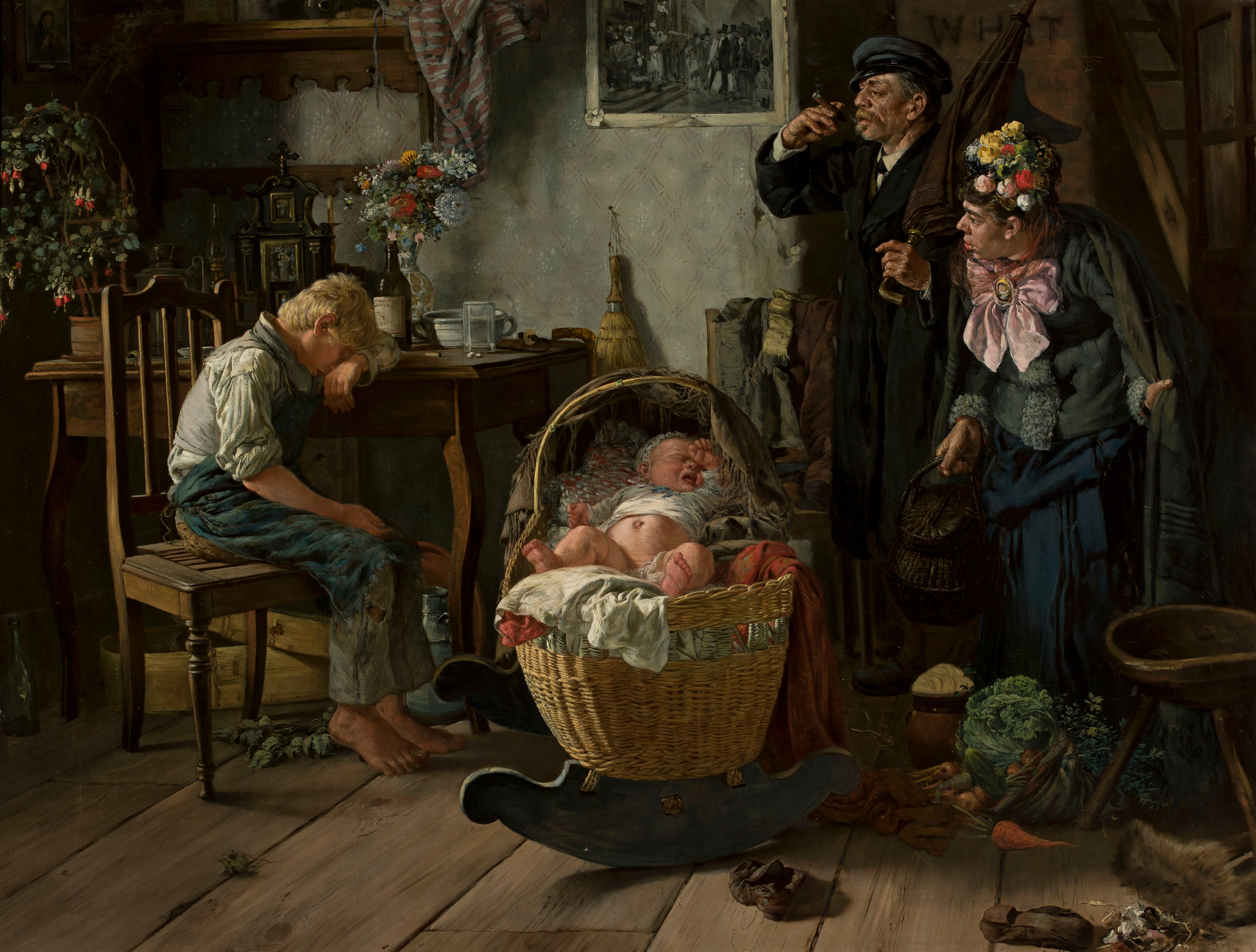Seweryn Bieszczad (1852-1923) "Będzie lanie", 1885 rok, źródło: Muzeum Narodowe w Warszawie Seweryn Bieszczad (1852-1923) "Będzie lanie", 1885 rok, źródło: Muzeum Narodowe w Warszawie