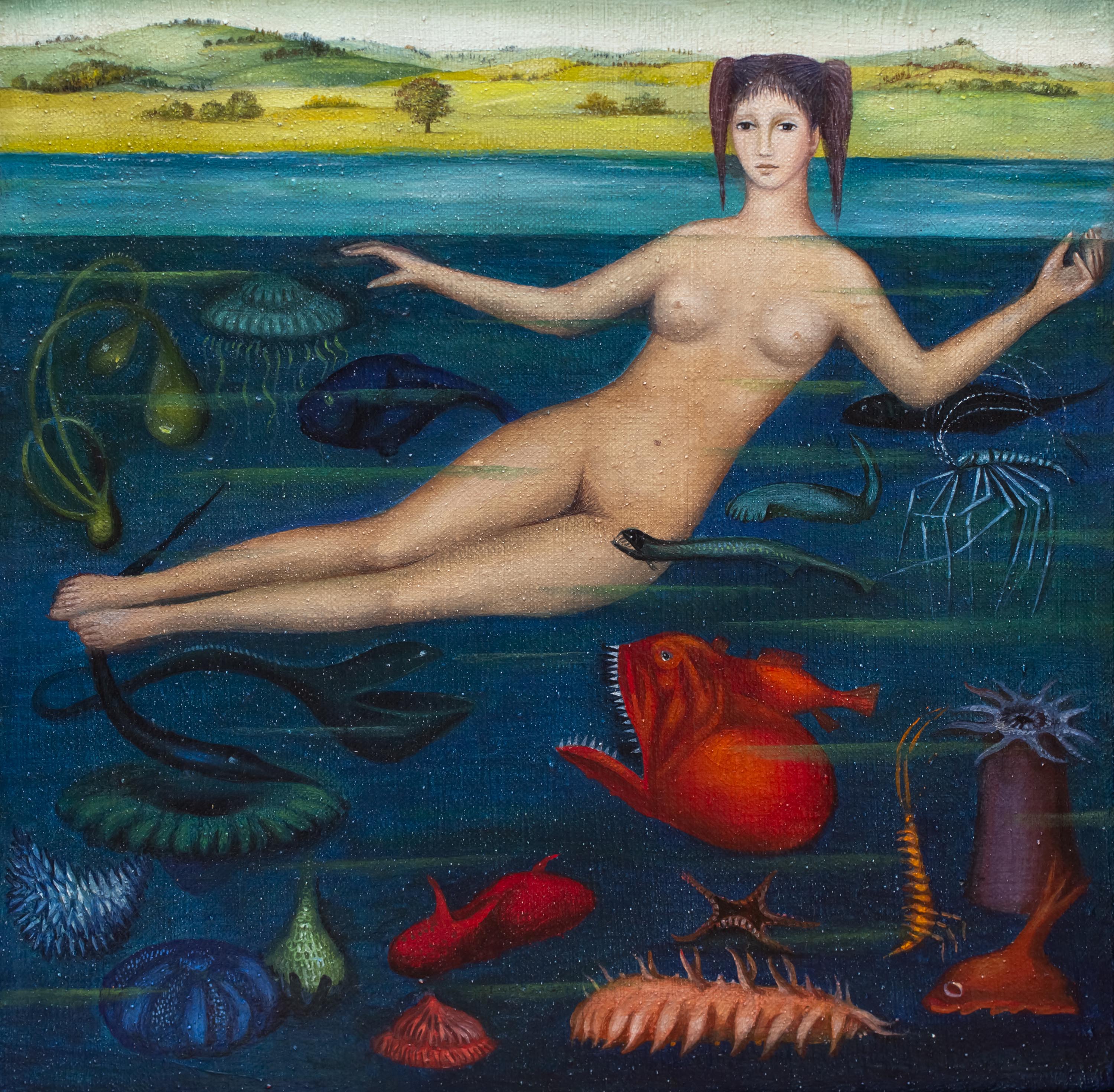 Anna Güntner (1933-2013) "Trening", 1980 rok, źródło: Sopocki Dom Aukcyjny Anna Güntner (1933-2013) "Trening", 1980 rok, źródło: Sopocki Dom Aukcyjny