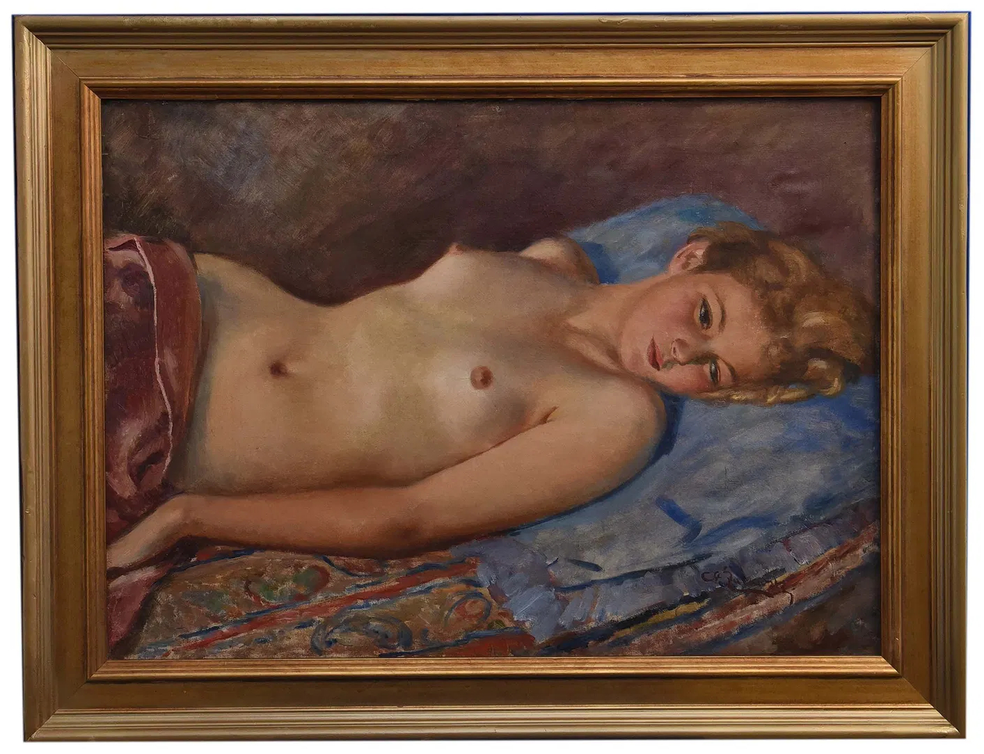 Stanisław Żurawski (1889-1976) „Akt leżący”, źródło: Versailles Art Gallery Stanisław Żurawski (1889-1976) „Akt leżący”, źródło: Versailles Art Gallery