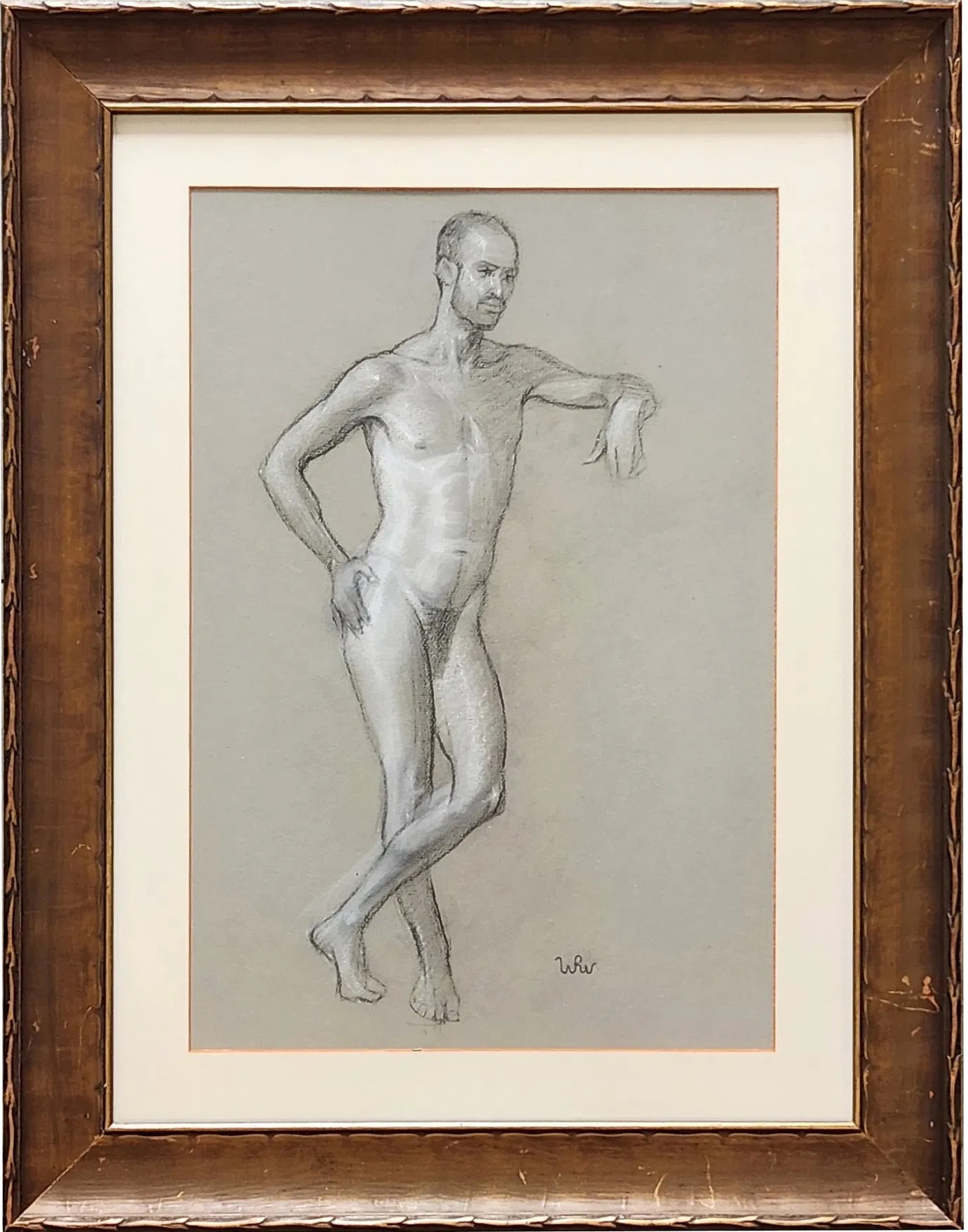 Wojciech Weiss (1875-1950) "Akt męski", źródło: Coral Gables Auction Wojciech Weiss (1875-1950) "Akt męski", źródło: Coral Gables Auction