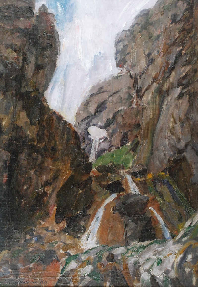 Maks Haneman (1882-1943?), “Górski potok”, 1939 rok, źródło: Rempex Maks Haneman (1882-1943?), “Górski potok”, 1939 rok, źródło: Rempex