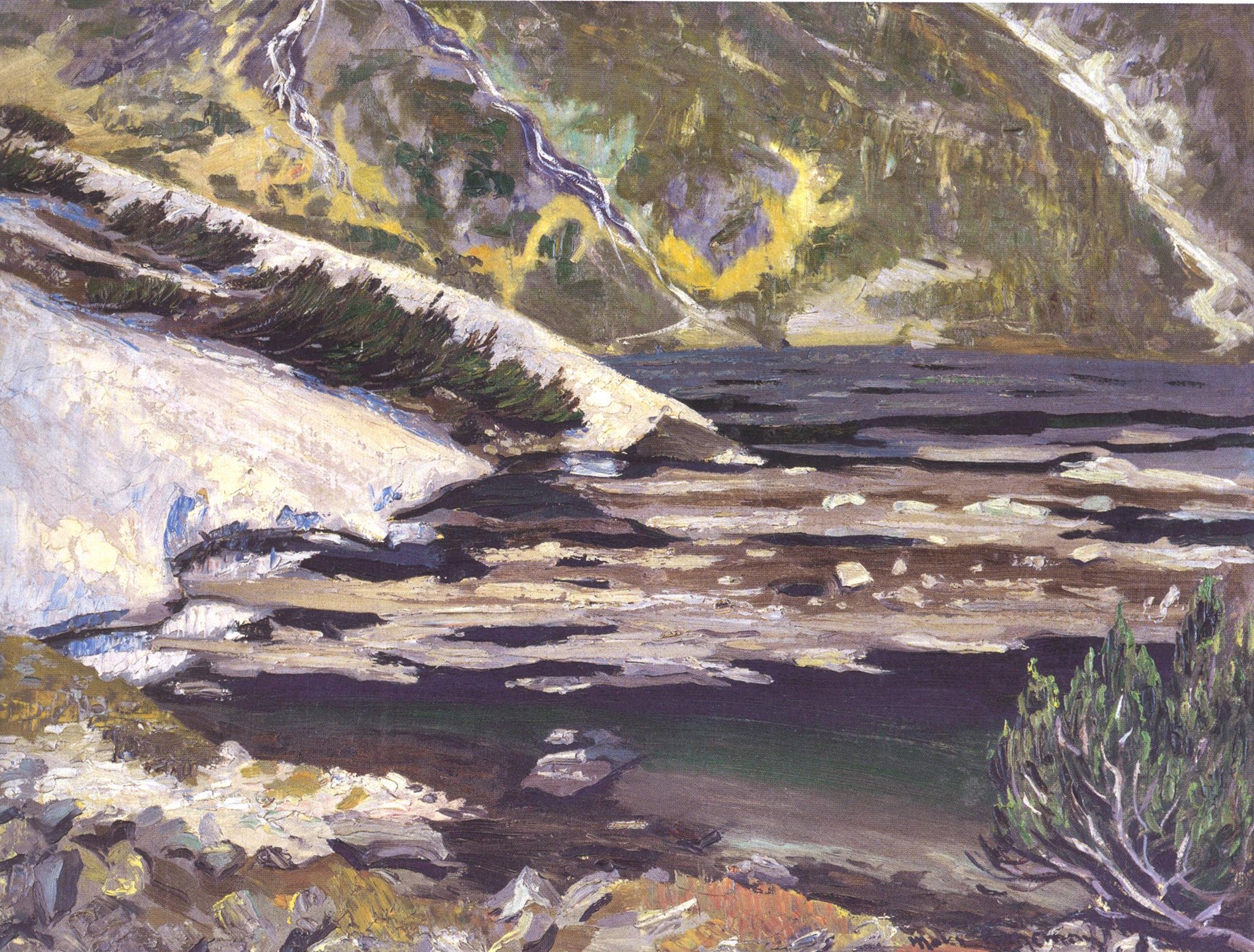 Maks Haneman (1882-1943?), “Czarny Staw Gąsienicowy”, źródło: Muzeum Tatrzańskie w Zakopanem Maks Haneman (1882-1943?), “Czarny Staw Gąsienicowy”, źródło: Muzeum Tatrzańskie w Zakopanem