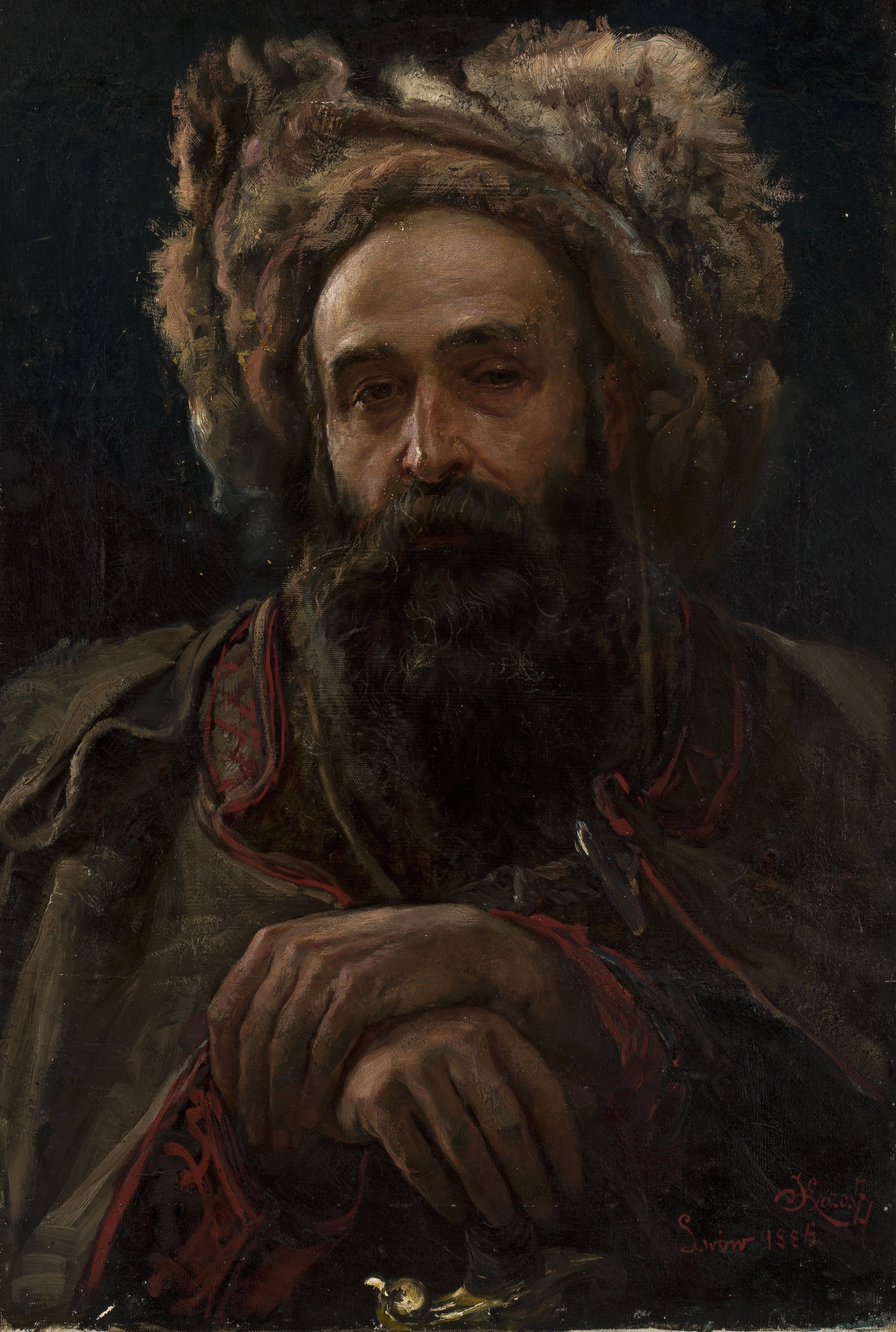 Józef Męcina-Krzesz (1860 - 1934) "Czerkies", 1886 rok, źródło: Muzeum Narodowe w Warszawie Józef Męcina-Krzesz (1860 - 1934) "Czerkies", 1886 rok, źródło: Muzeum Narodowe w Warszawie